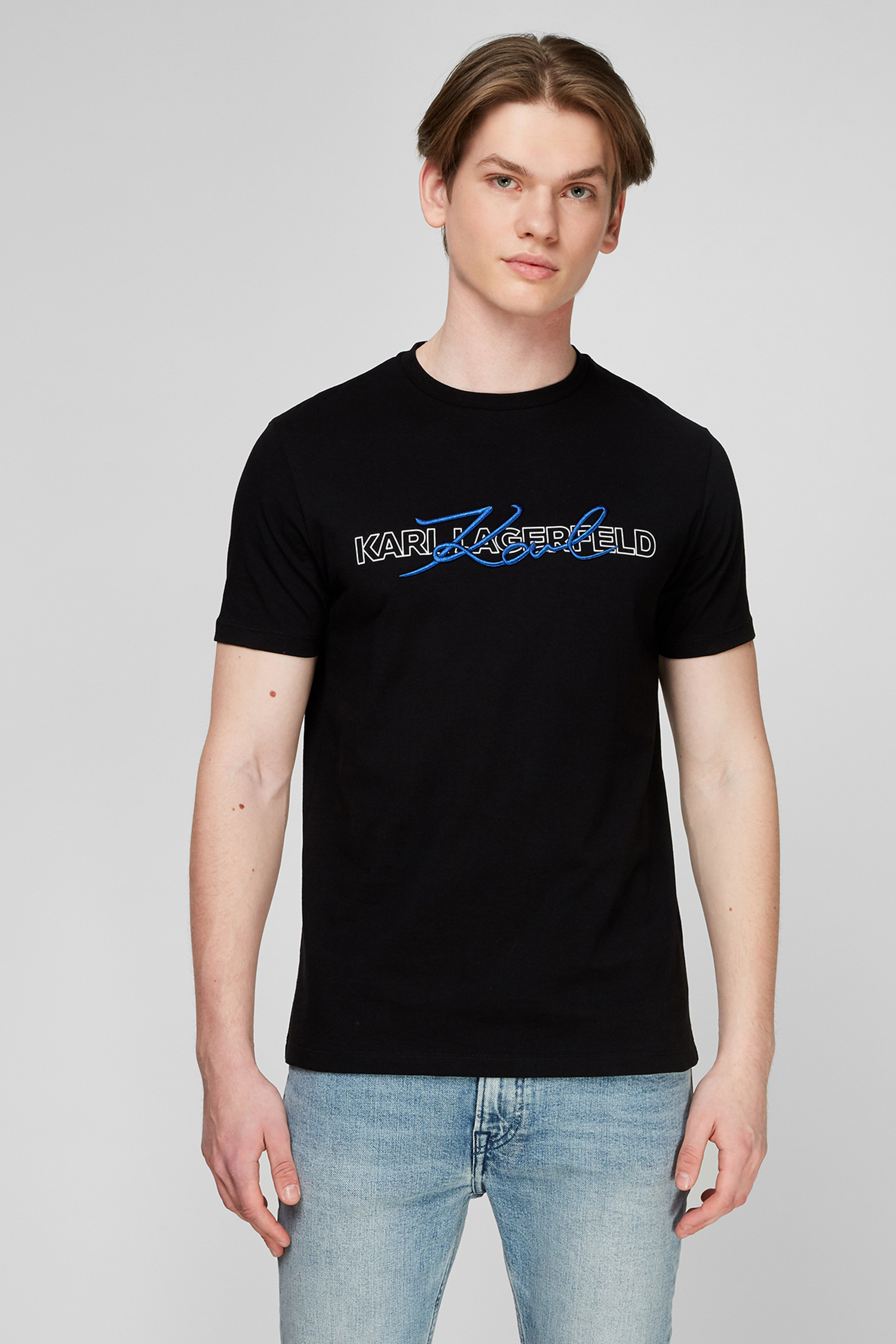 Чорна футболка для хлопців Karl Lagerfeld 511225.755053;990