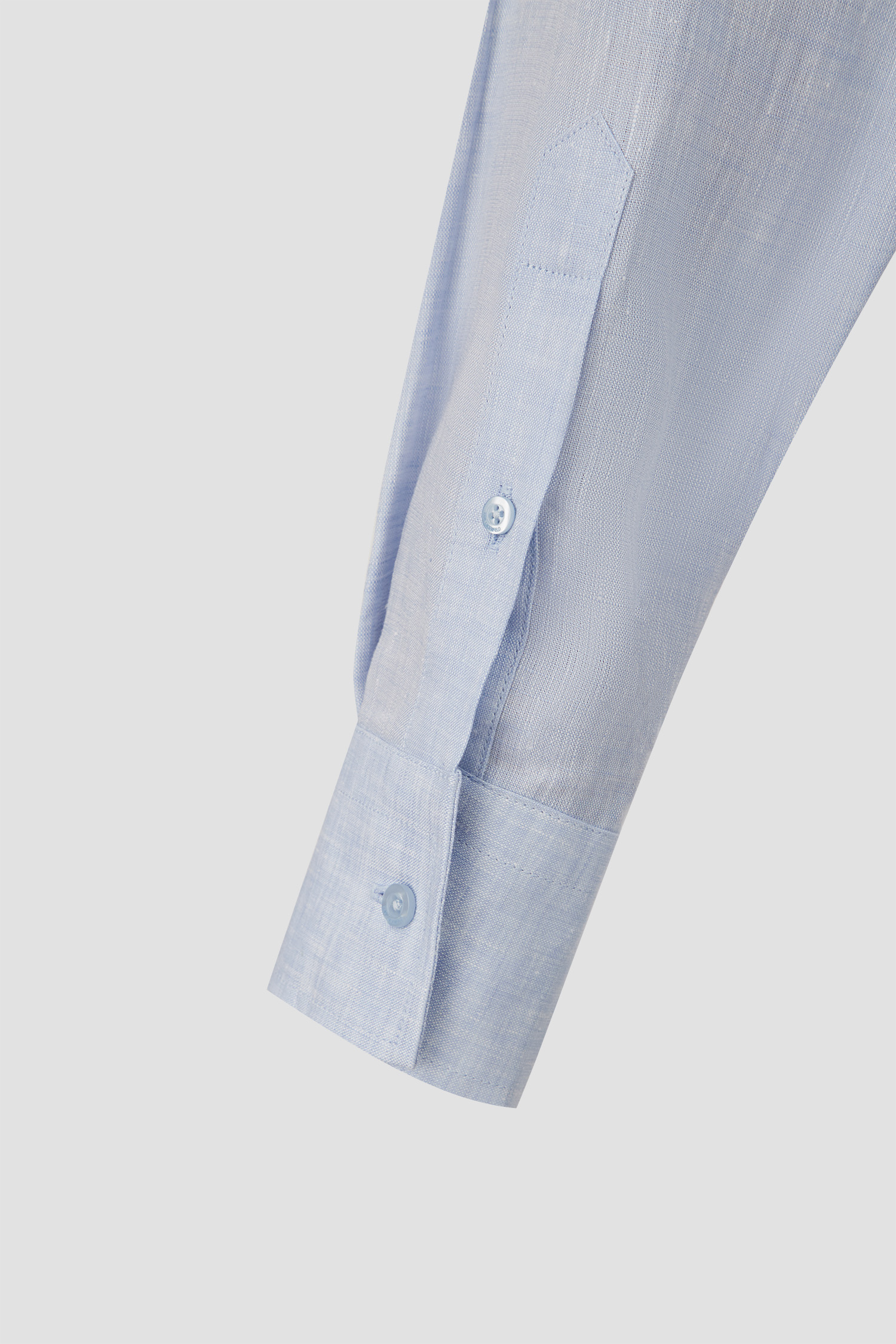 Мужская голубая льняная рубашка Karl Lagerfeld 542667.605000;620