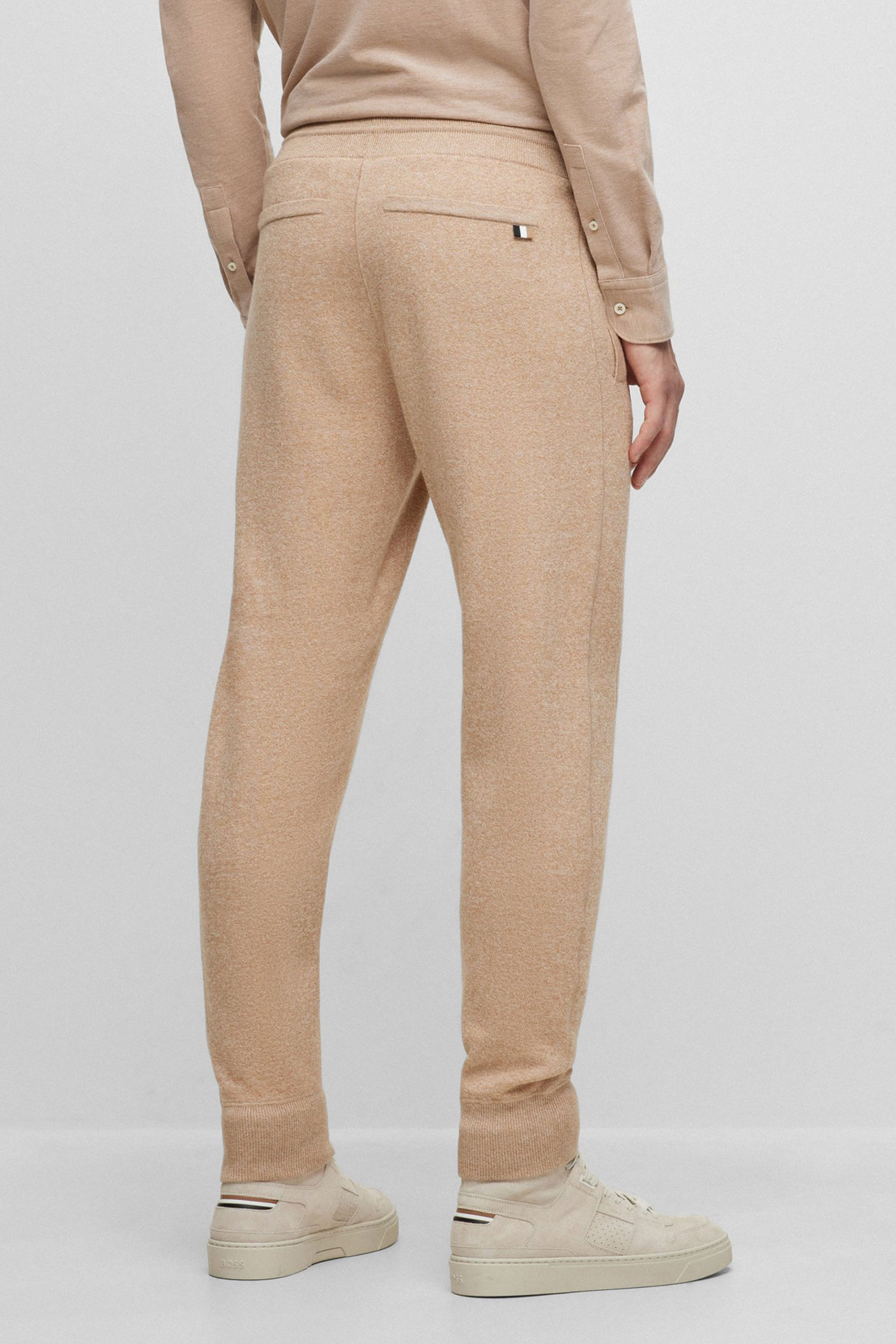 Мужские бежевые спортивные брюки BOSS 50495380;261