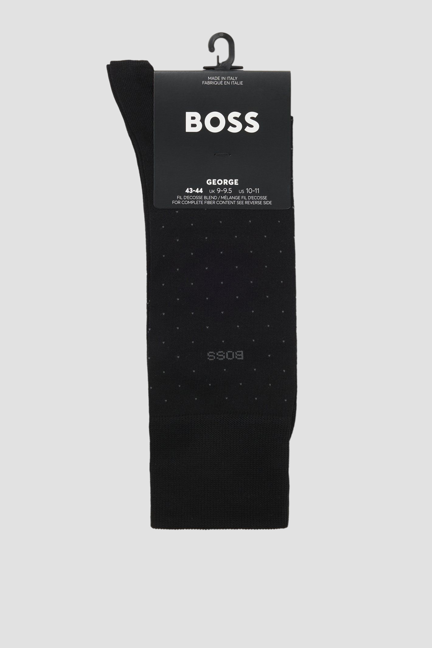 Мужские черные носки в горошек BOSS 50469996;001