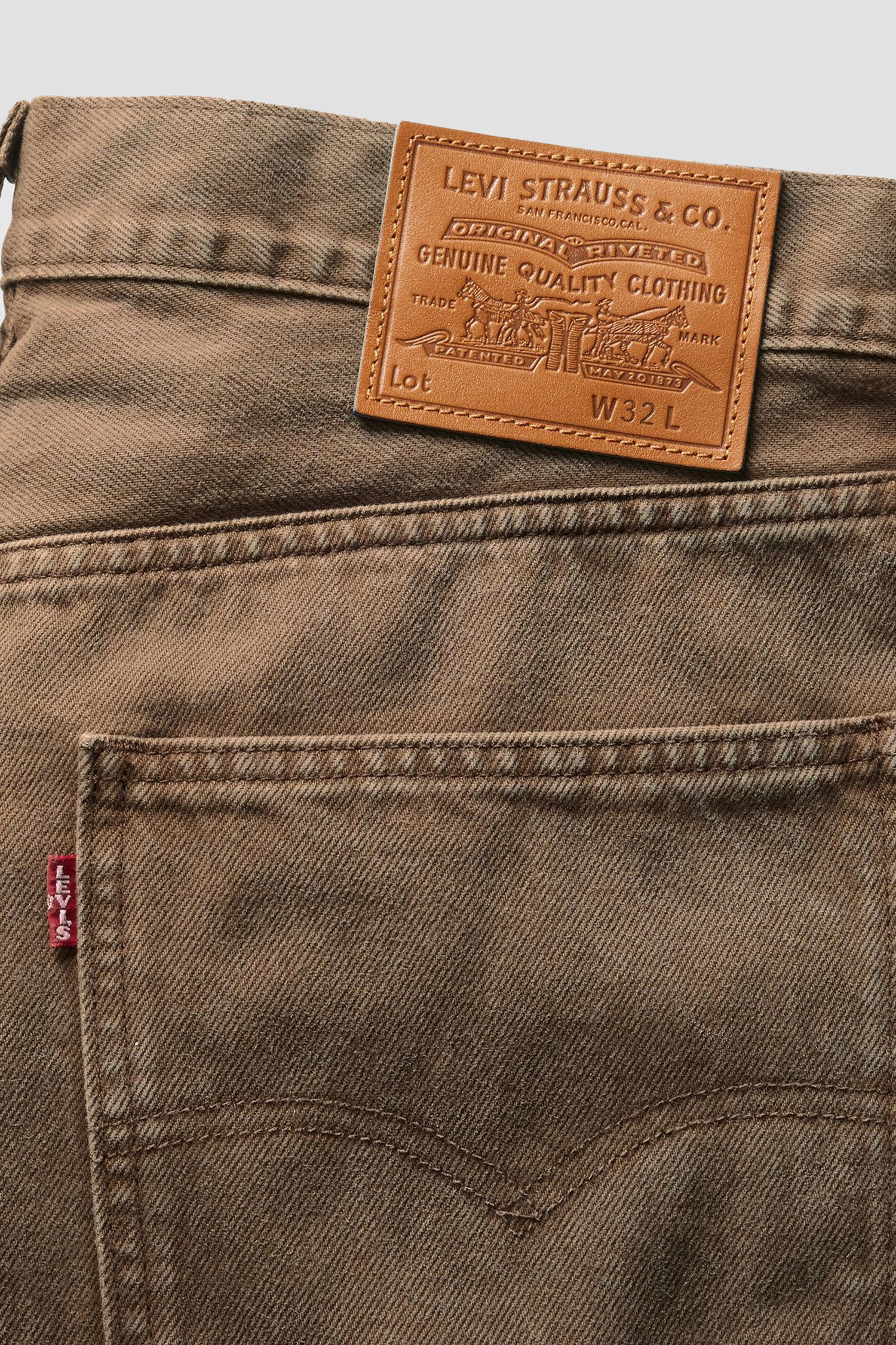 Мужские коричневые джинсовые шорты 478™ Baggy Cargo Levi’s® 001GU;0003