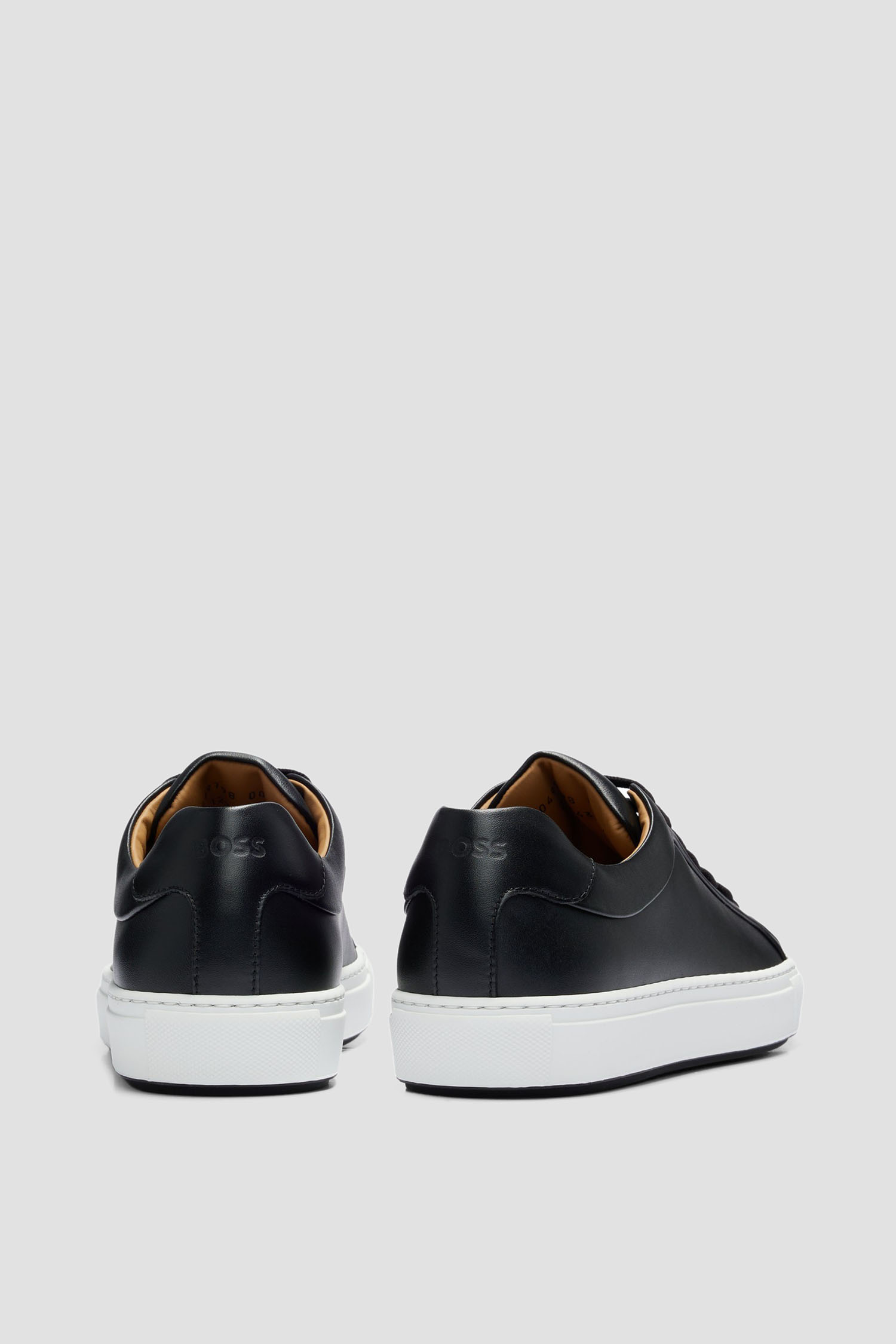 Чоловічі чорні шкіряні снікерси BOSS 50499798;002