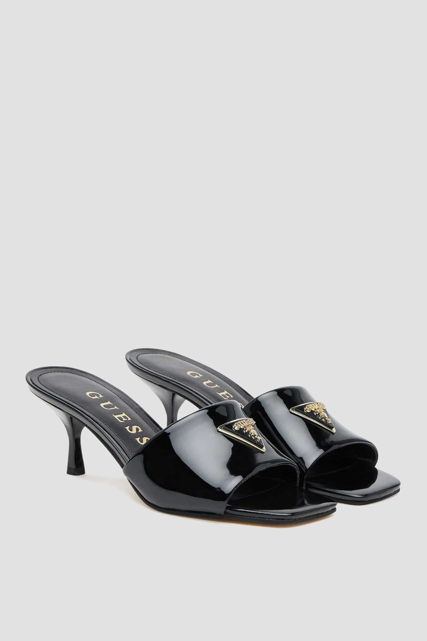 Женские черные мюли Guess FLJLUS.PAF03;BLACK