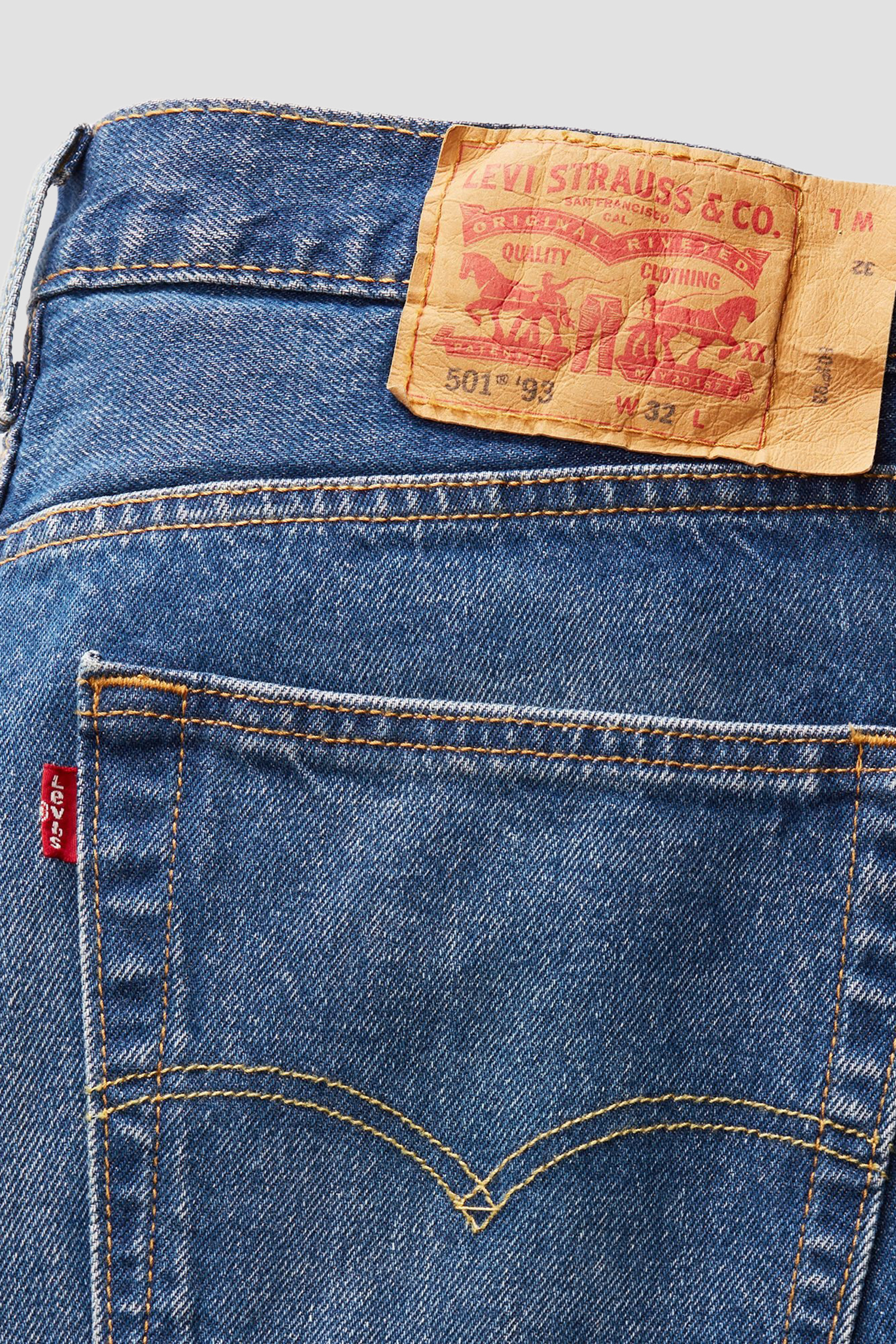 Чоловічі сині джинси 501®'93 Straight Crop Levi’s® 29098;0045