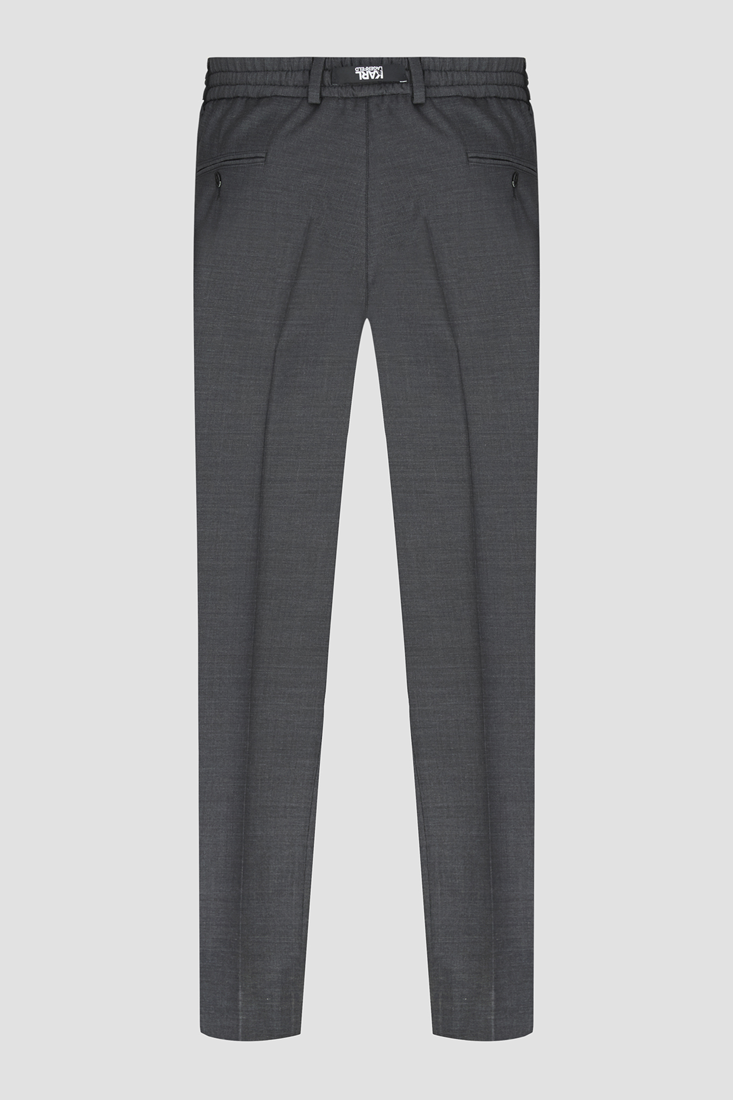 Мужские темно-серые шерстяные брюки Karl Lagerfeld 542096.255056;970