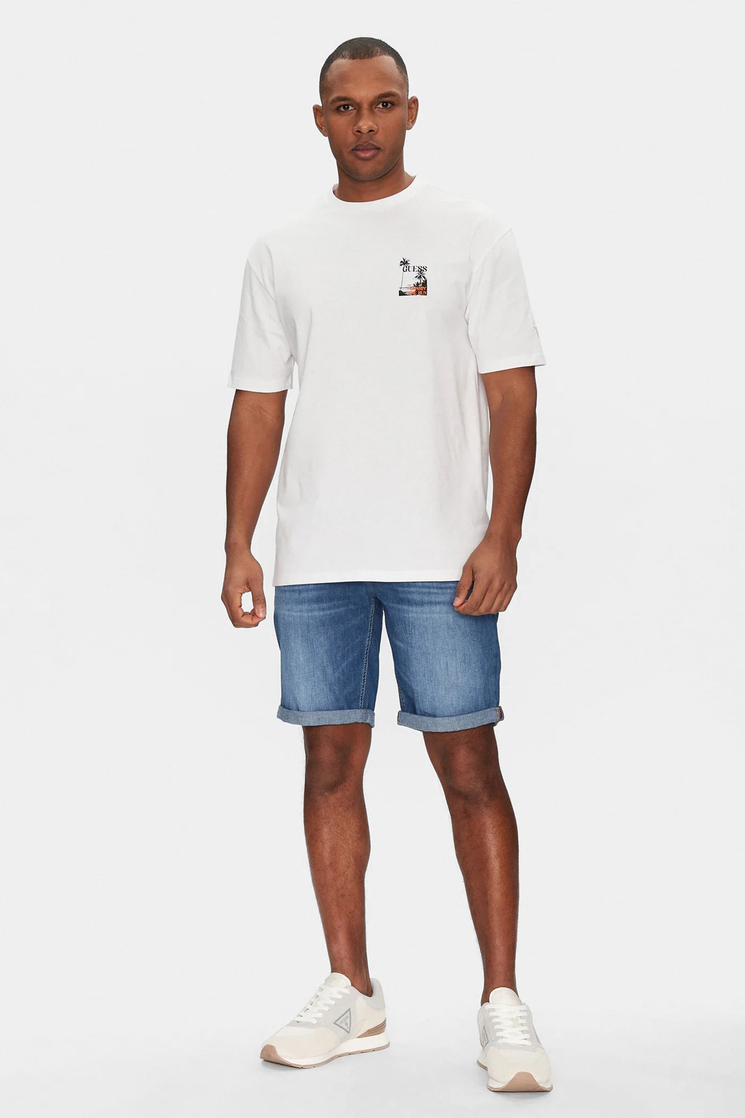 Мужская белая футболка Guess F5GI10.I3Z14;G011