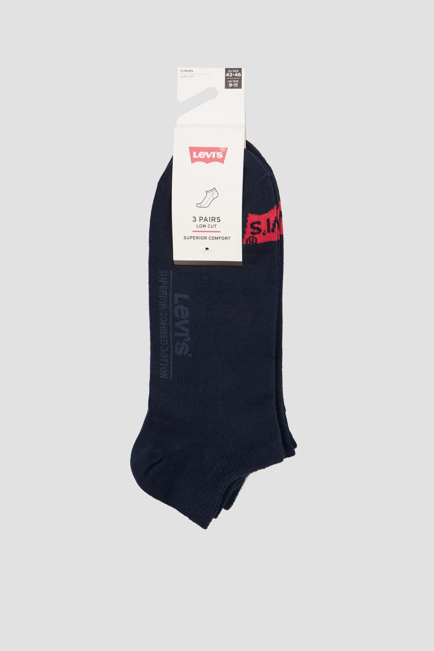 Темно-сині шкарпетки (3 пари) Levi’s® 903050001;321