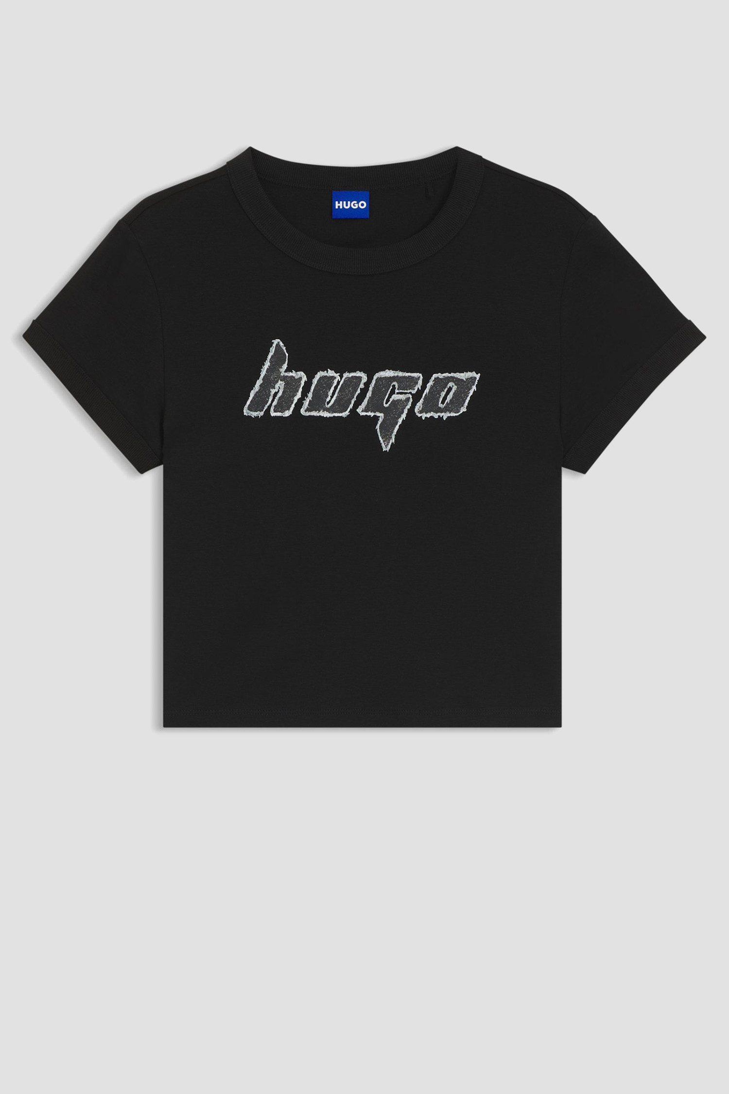 Женская черная футболка HUGO BLUE 50545062;001