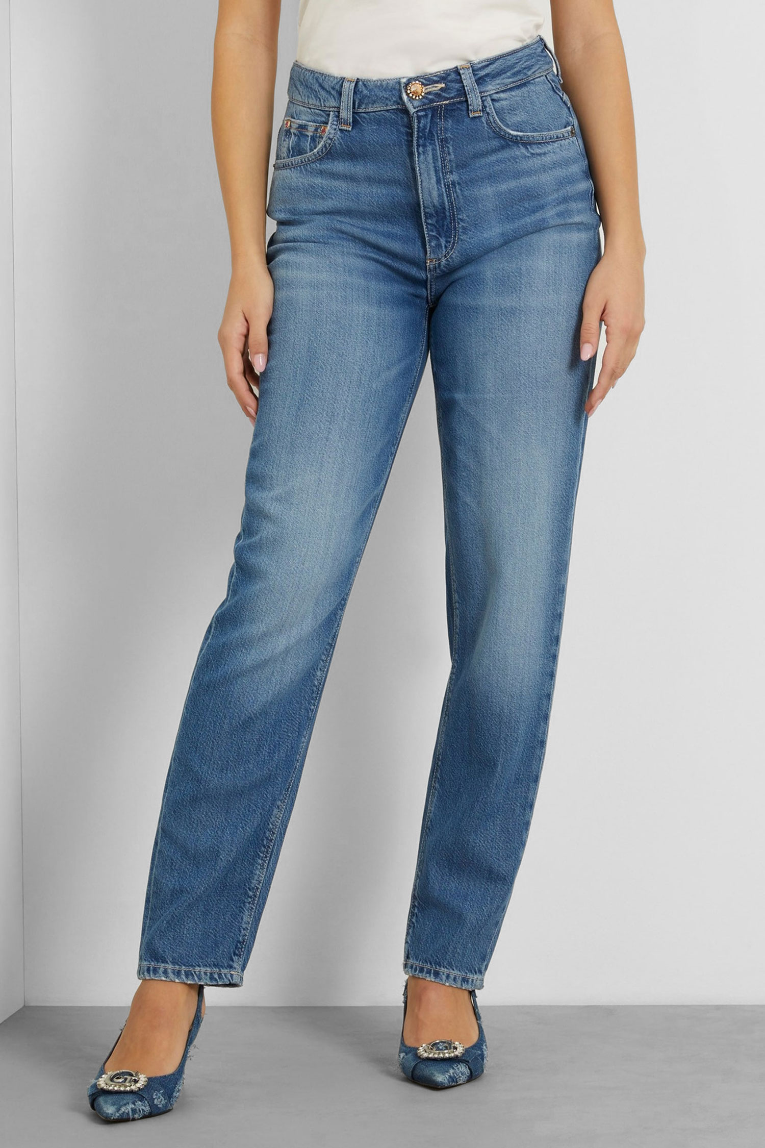 Женские синие джинсы Guess W4GA21.D5B91;MAS3