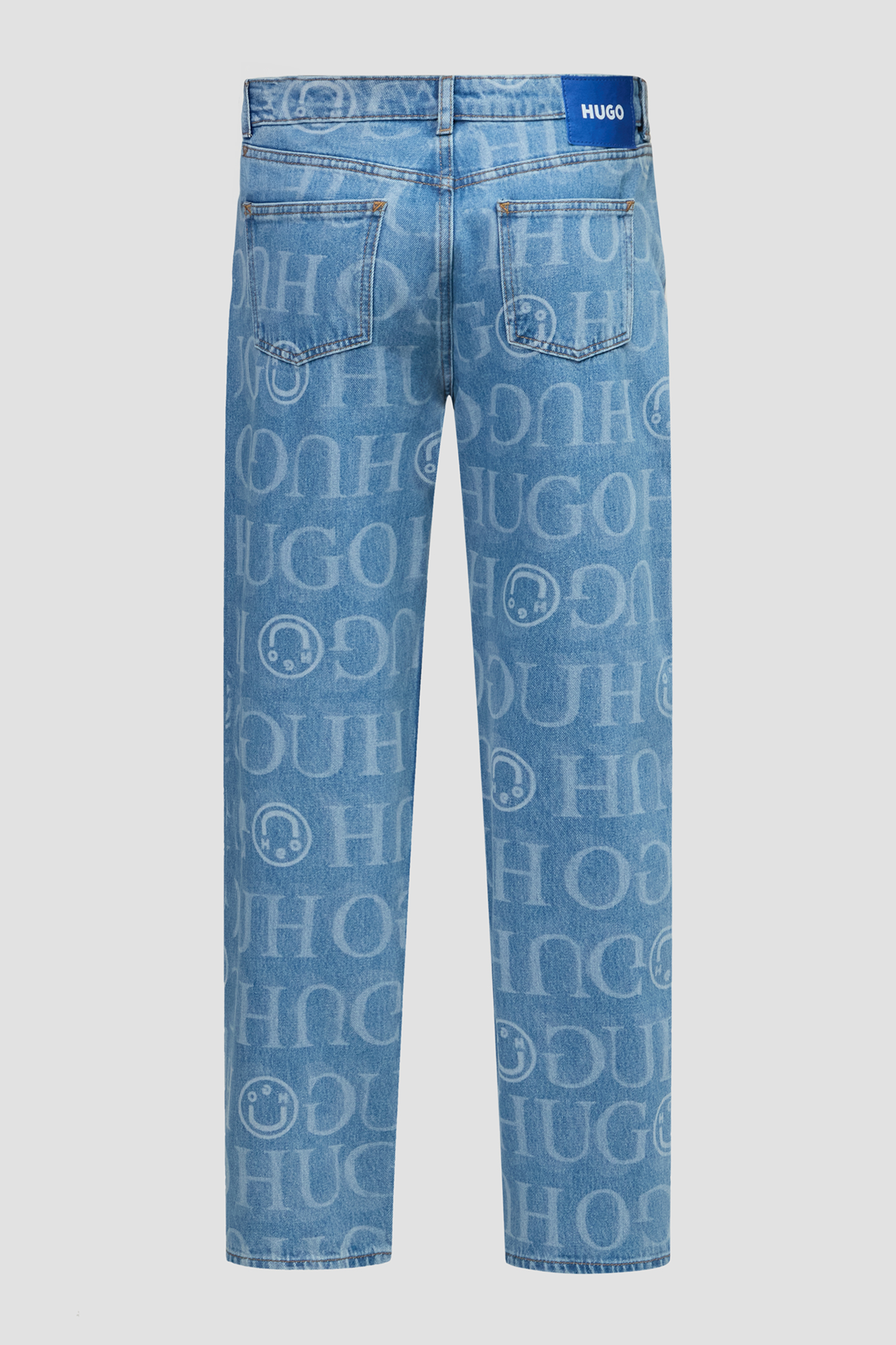 Жіночі блакитні джинси з візерунком HUGO BLUE 50532139;995