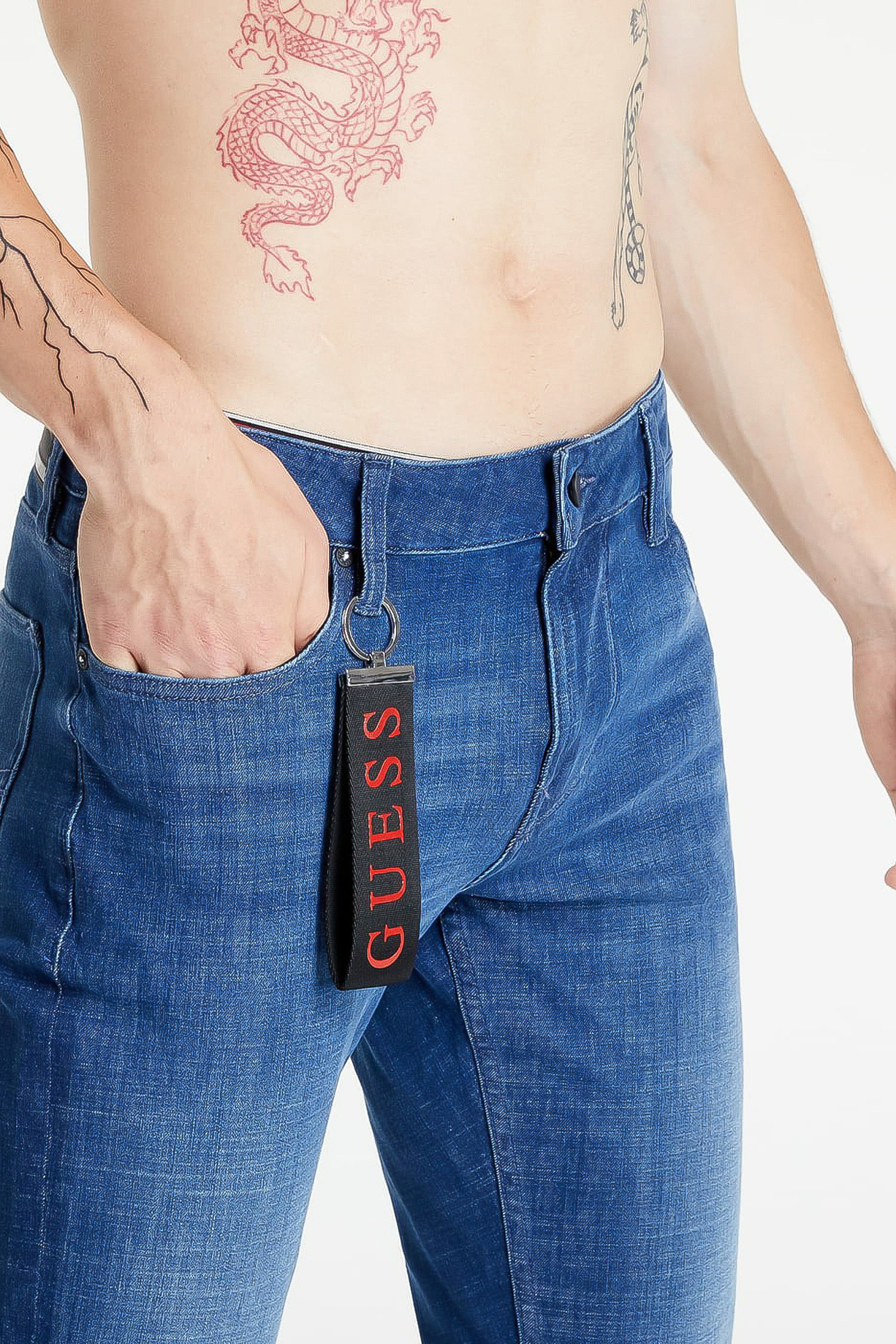 Чоловічі сині джинси Guess M2YAS2.D4PM1;OFFI