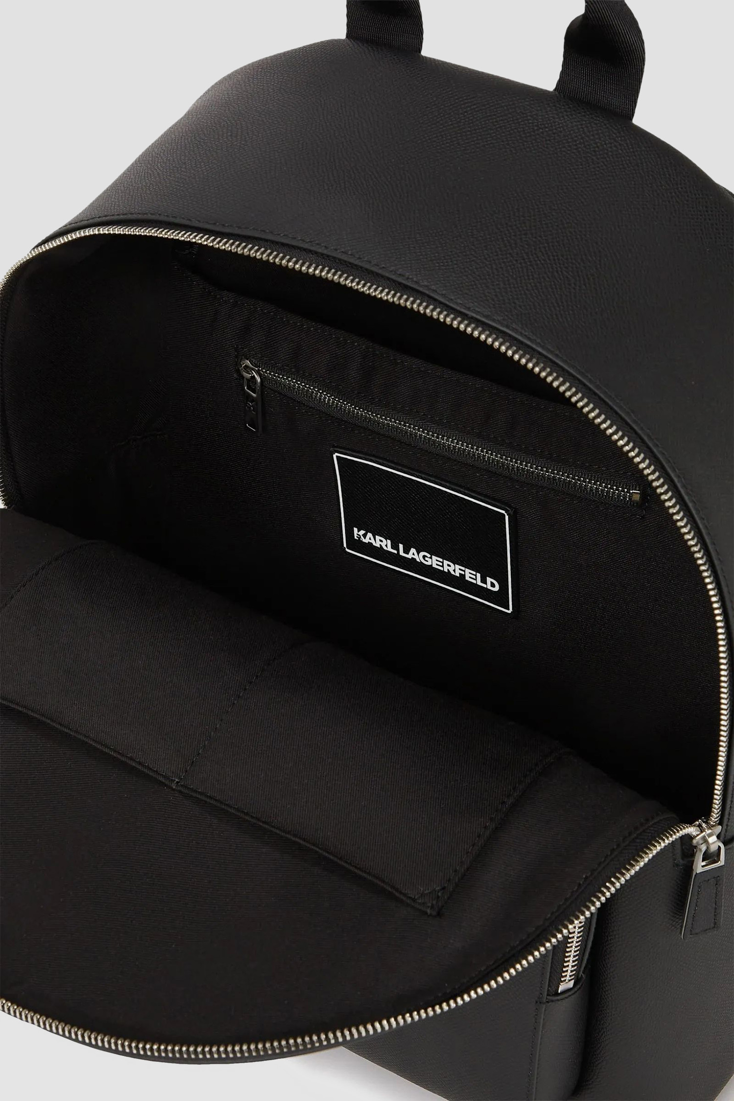 Чоловічий чорний шкіряний рюкзак Karl Lagerfeld A1M30096;999