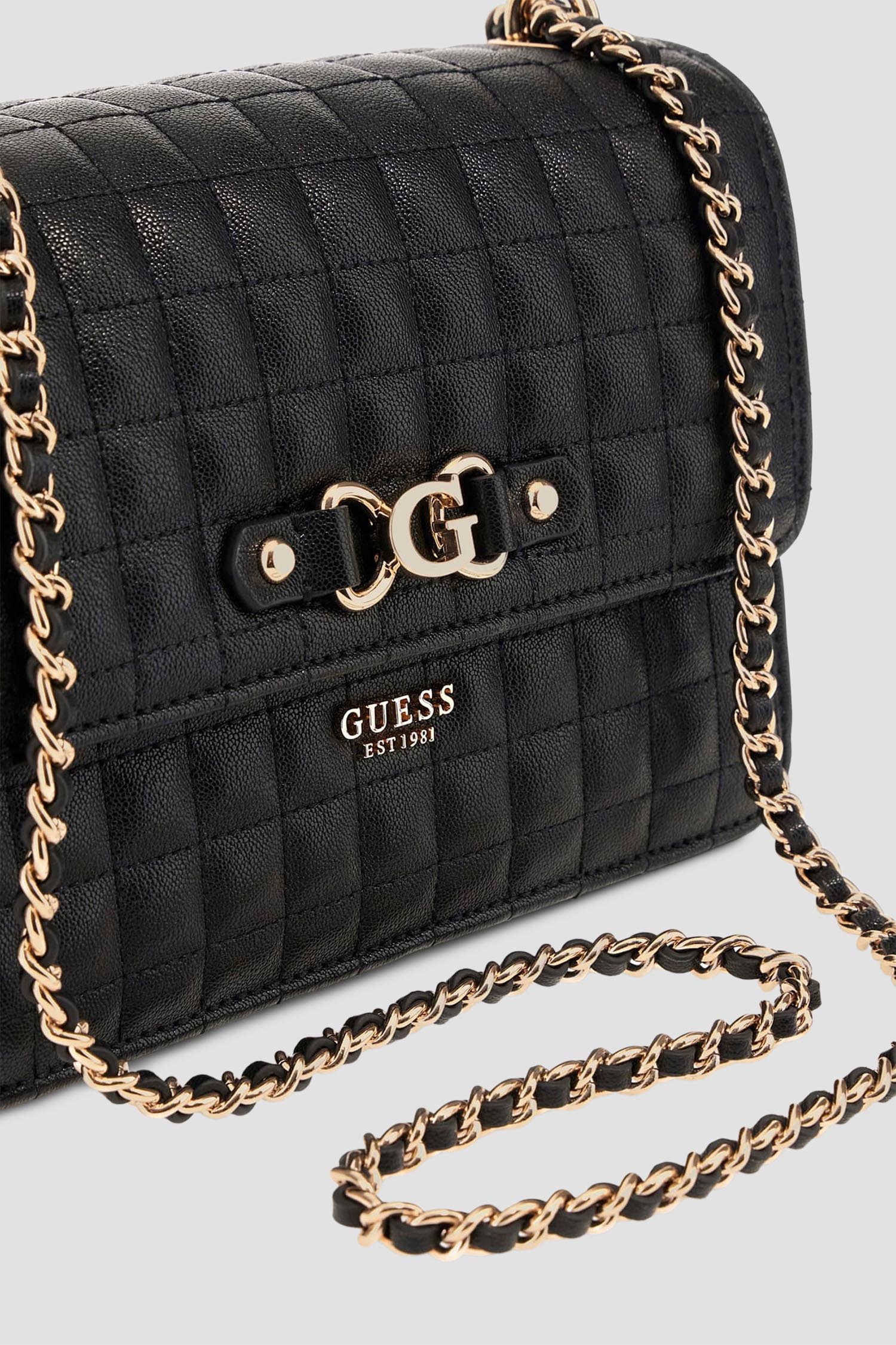 Женская черная сумка Guess HWQG84.24210;BLA