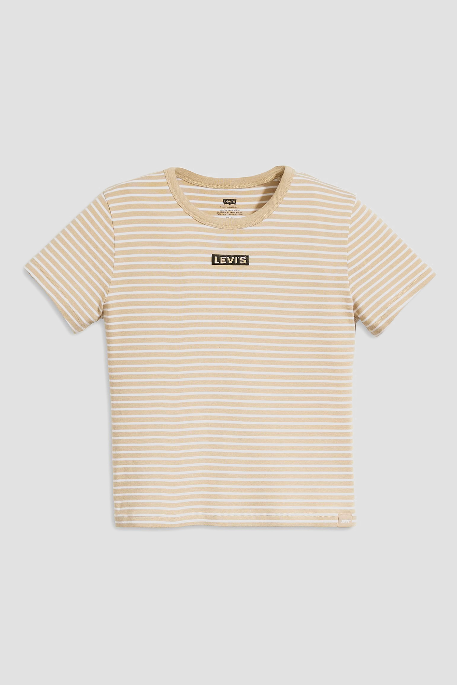 Женская бежевая футболка в полоску Levi’s® 17944;0049