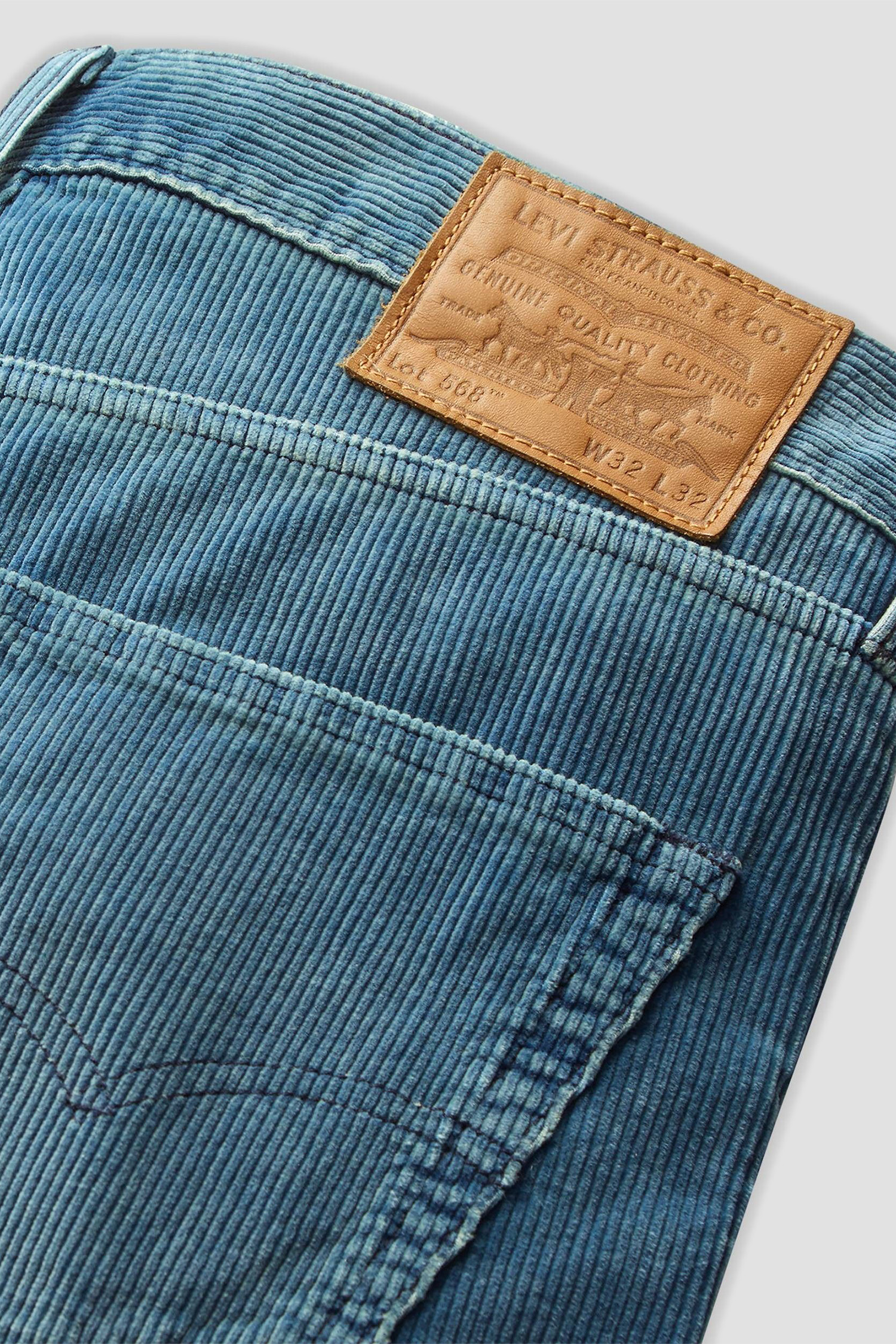 Чоловічі блакитні вельветові джинси 568™ Loose Straight Corduroy Levi’s® 29037;0124