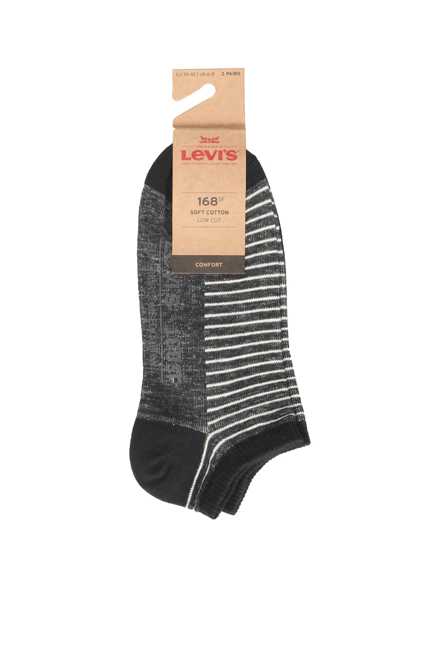 Мужские черные носки (2 пары) Levi’s® 43011001;884