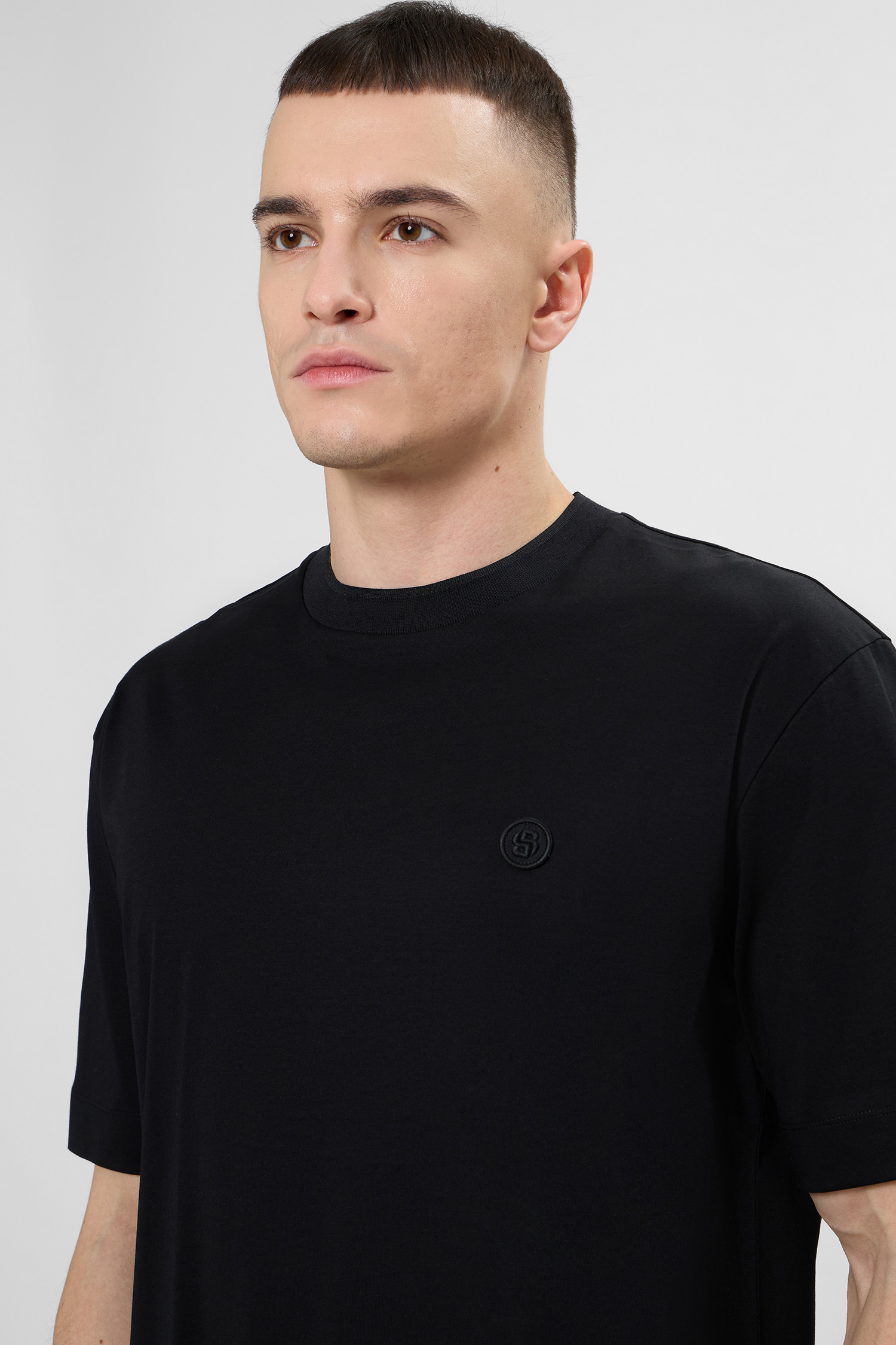 Чоловіча чорна футболка BOSS 50559050;001