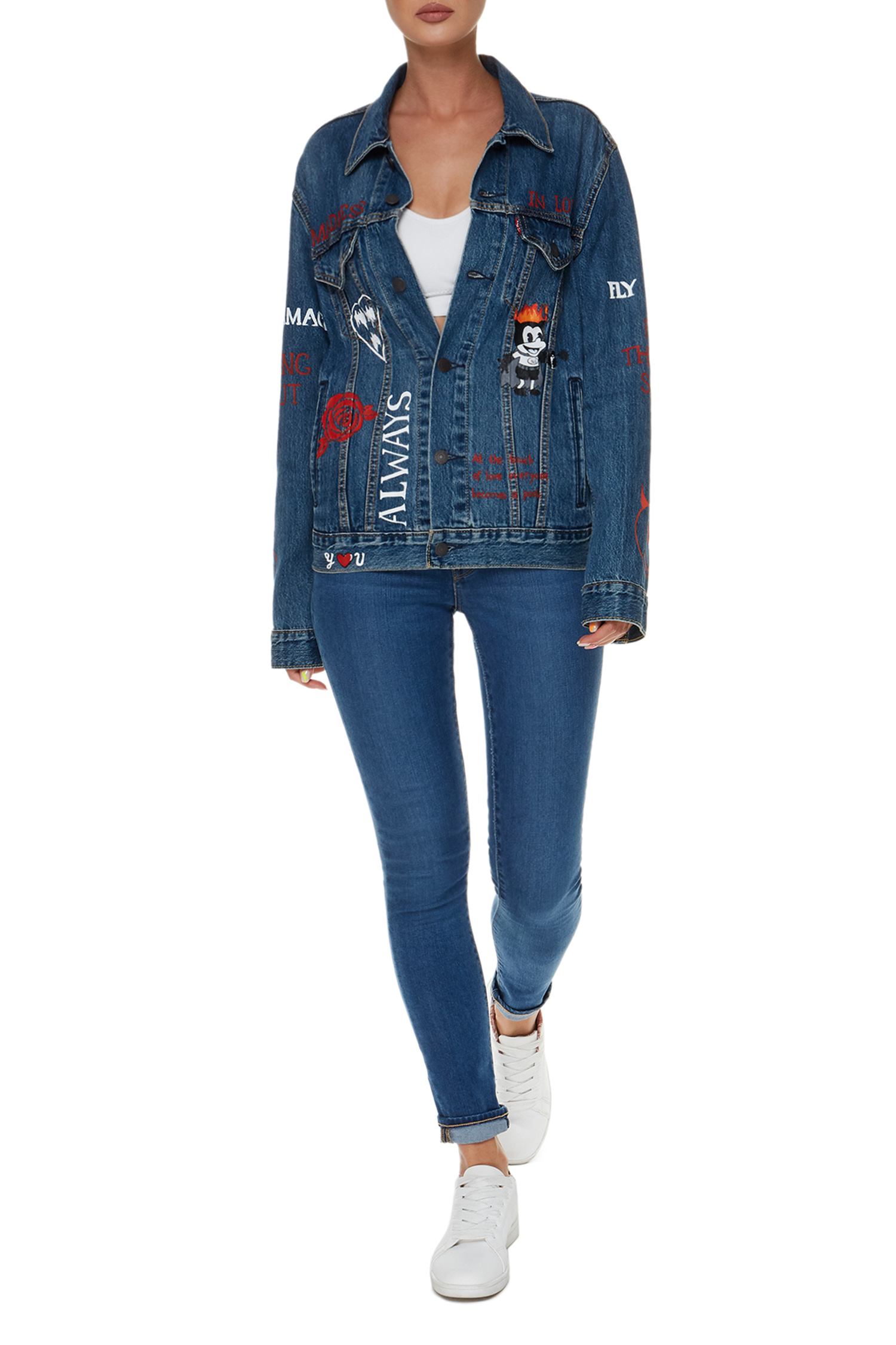 Женская синяя джинсовая куртка Angelov Custom Levi’s® 72334;0354T(9)