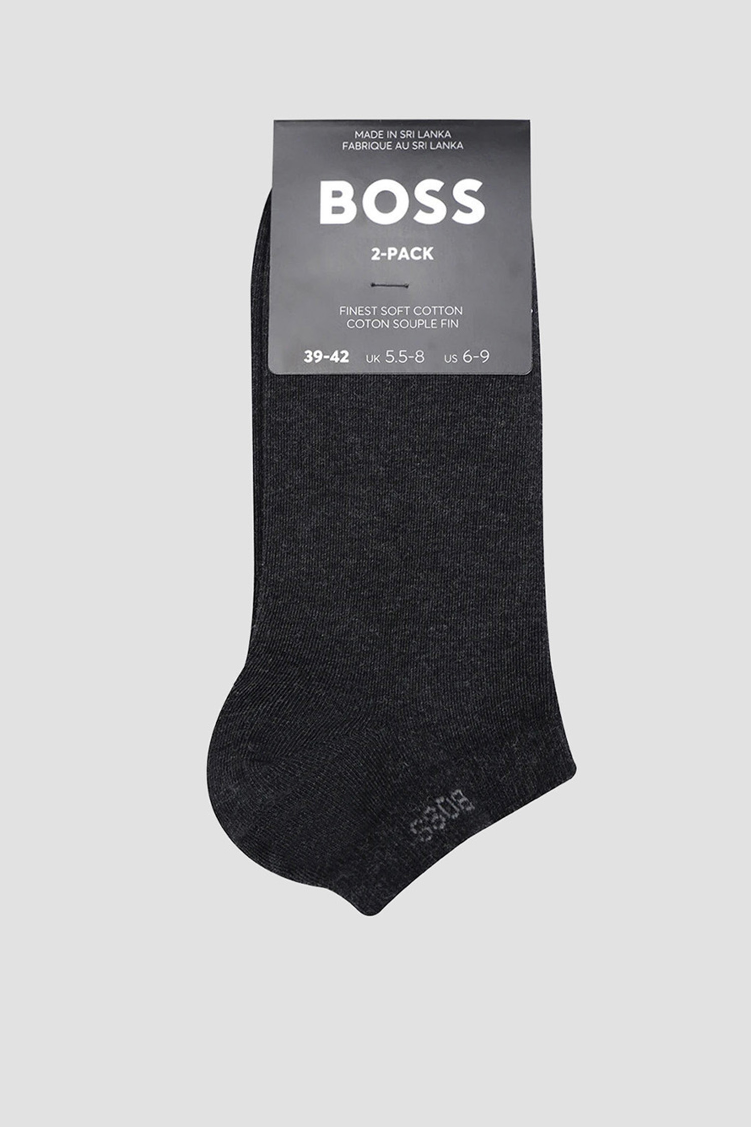 Чоловічі чорні шкарпетки (2 пари) BOSS 50469849;012