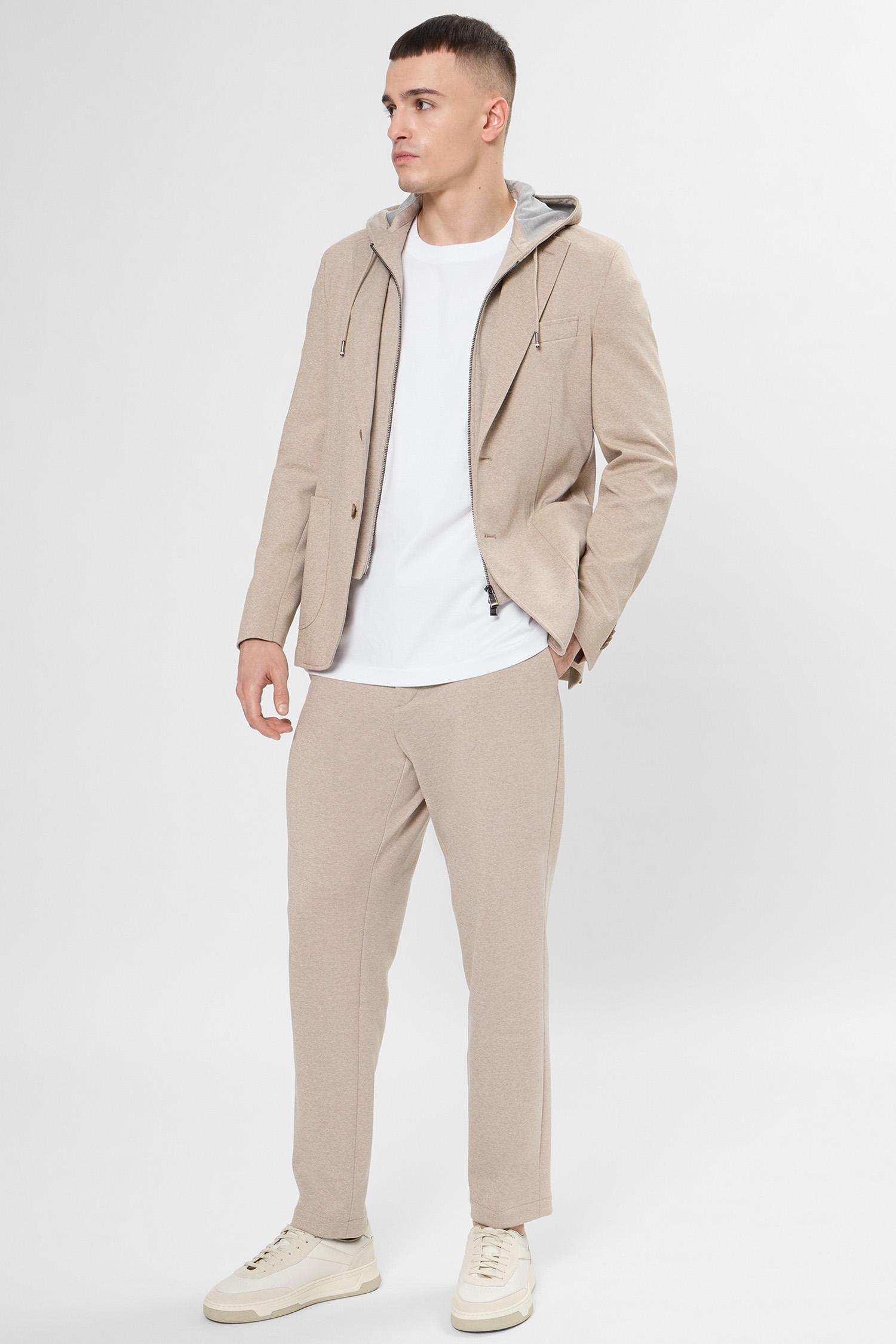 Мужские бежевые брюки BOSS 50556798;252