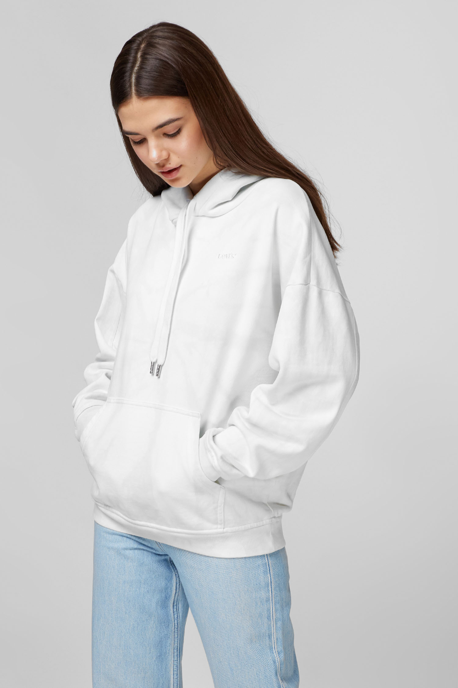 Белое худи для девушек Levi’s® 32953;0013 — Ultrashop
