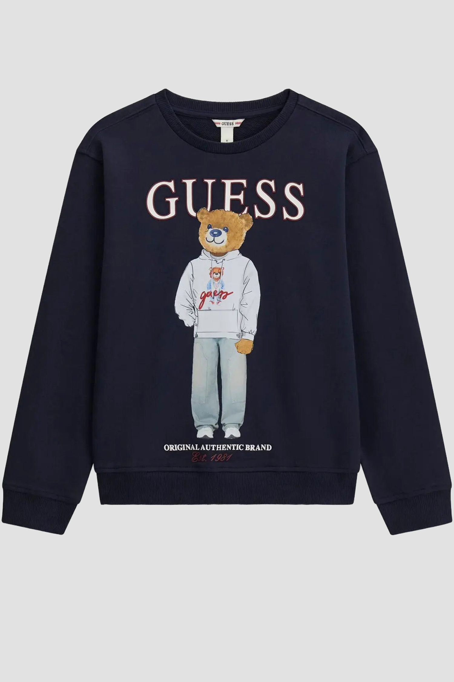Дитячий темно-синій світшот Guess Kids L6YQ07.K4049;G7V2