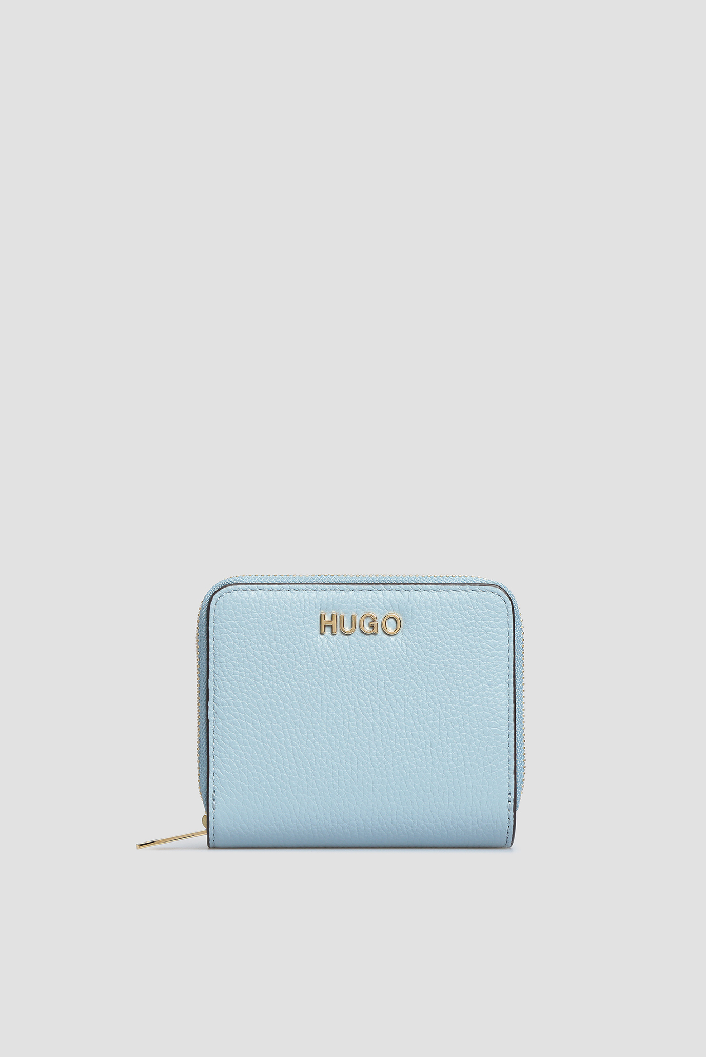 Голубой кожаный кошелек для девушек HUGO 50428601;450