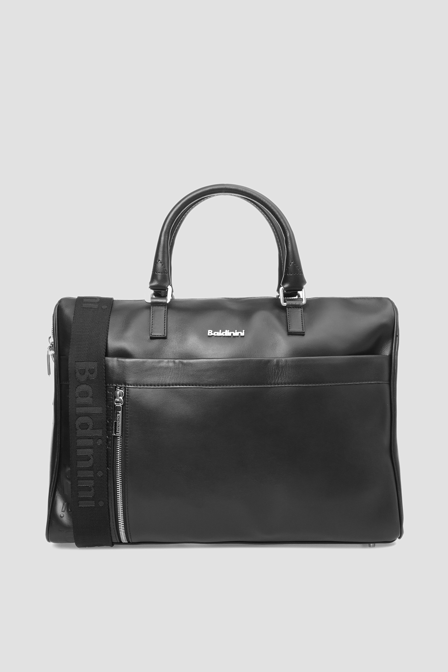 Мужская черная кожаная сумка для ноутбука Baldinini CA0010;00