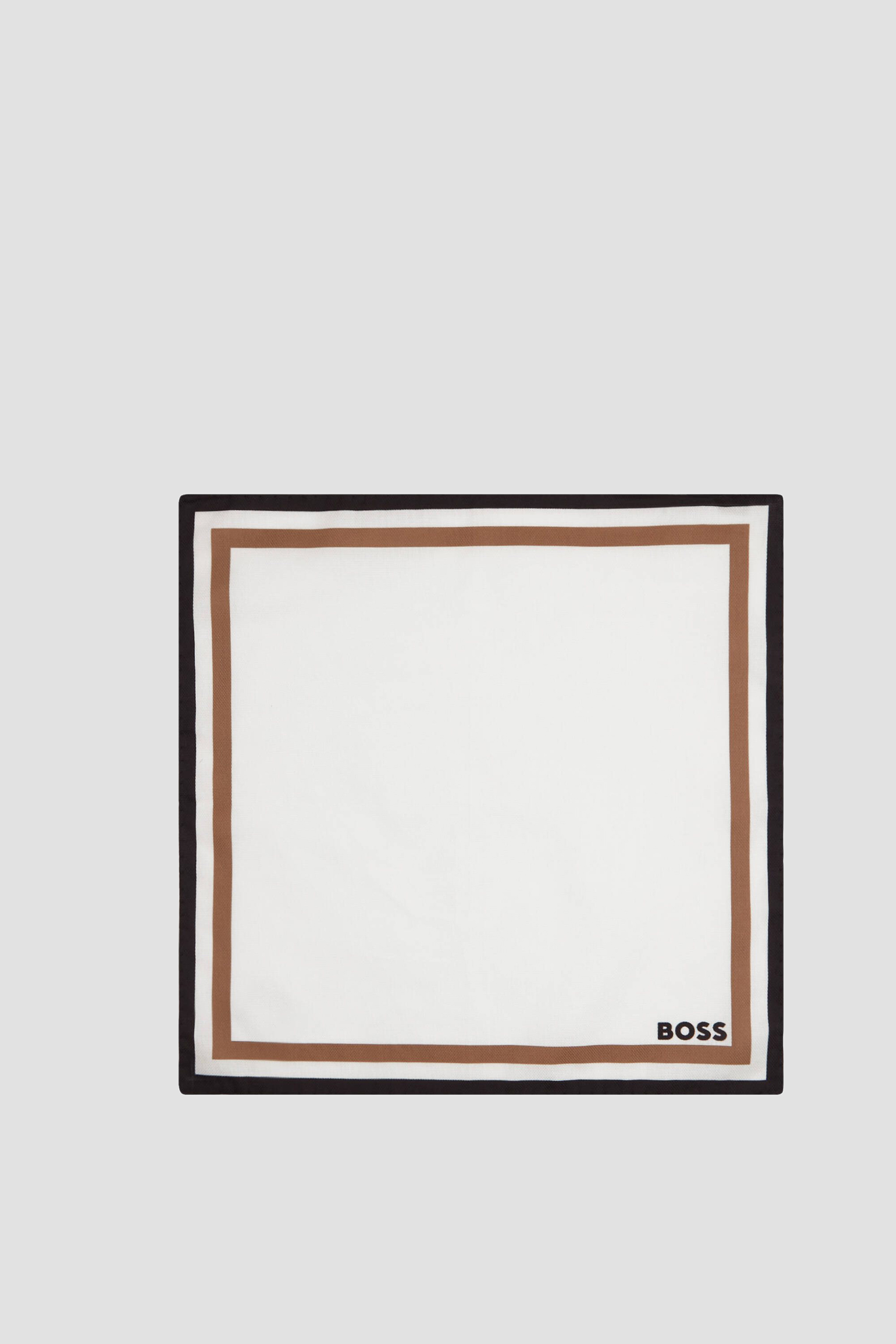 Мужской белый платок BOSS 50491124;100