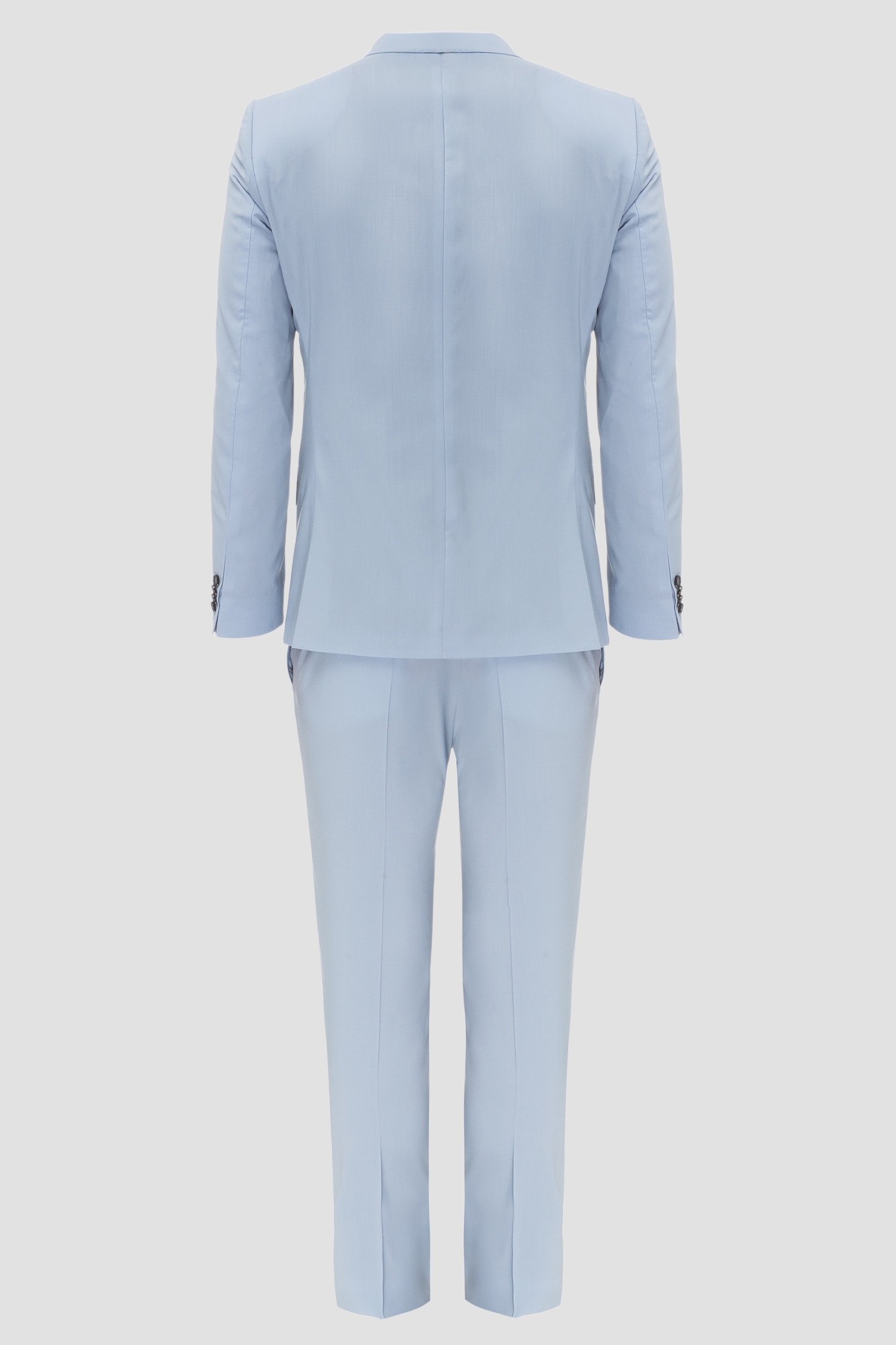 Мужской голубой шерстяной костюм (пиджак, брюки) Karl Lagerfeld 591045.105200;620