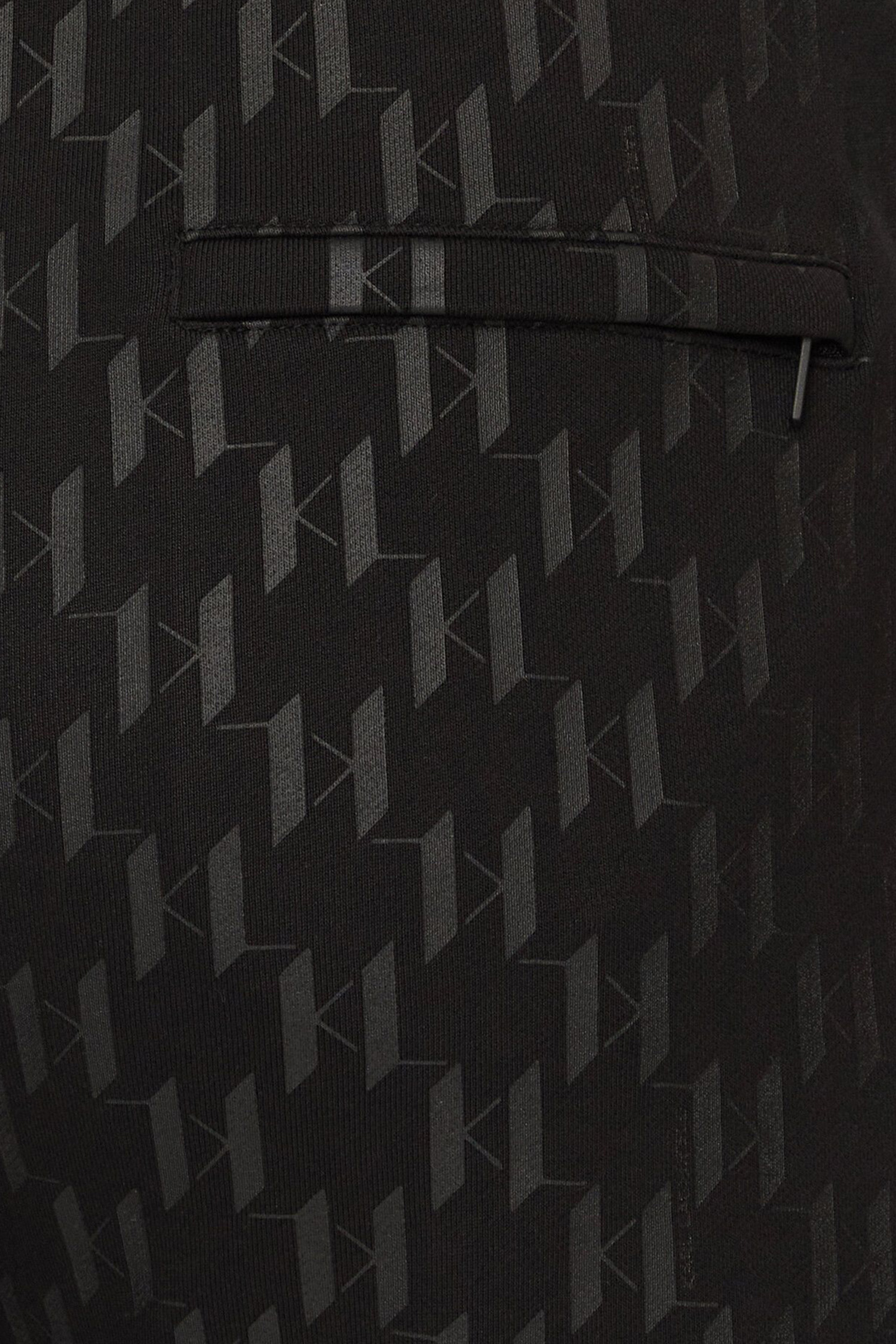 Мужские черные спортивные брюки с узором Karl Lagerfeld 542951.705077;990
