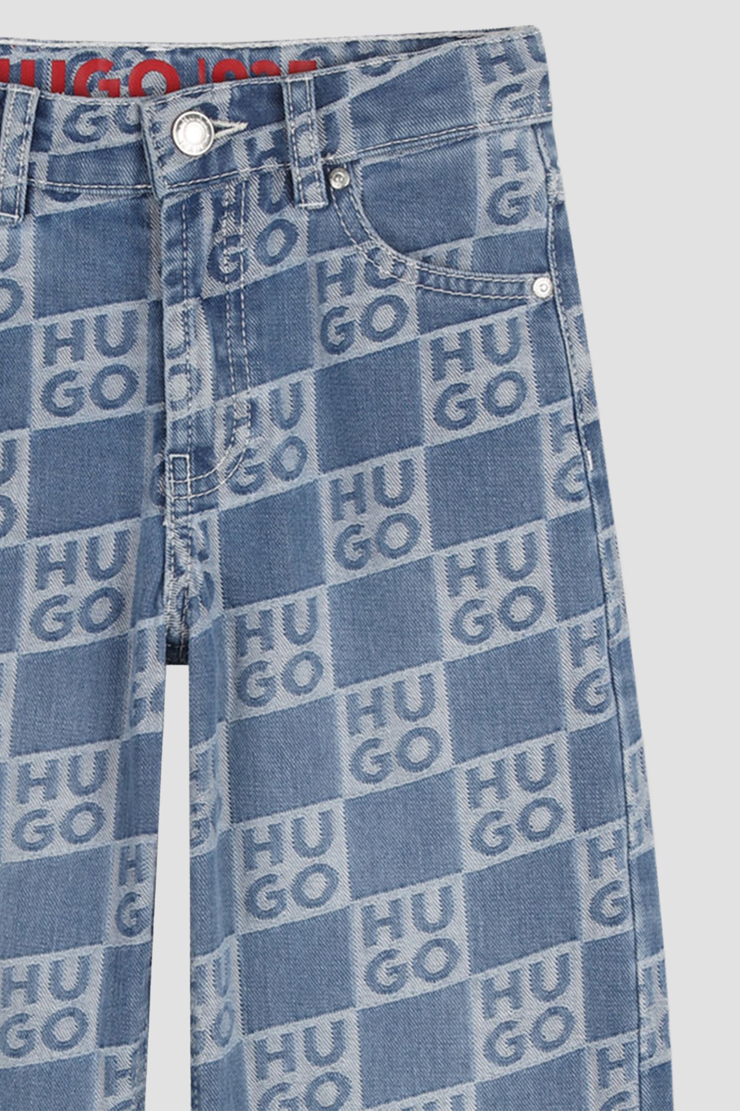Дитячі картаті джинси HUGO kids G01037;Z25