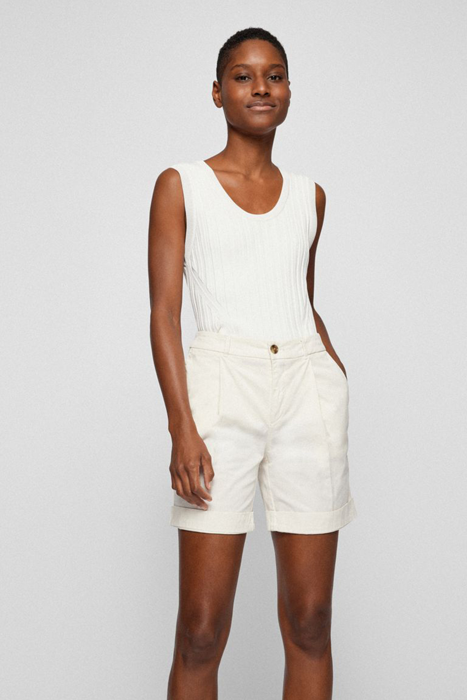 Жіночий білий топ BOSS 50469079;118