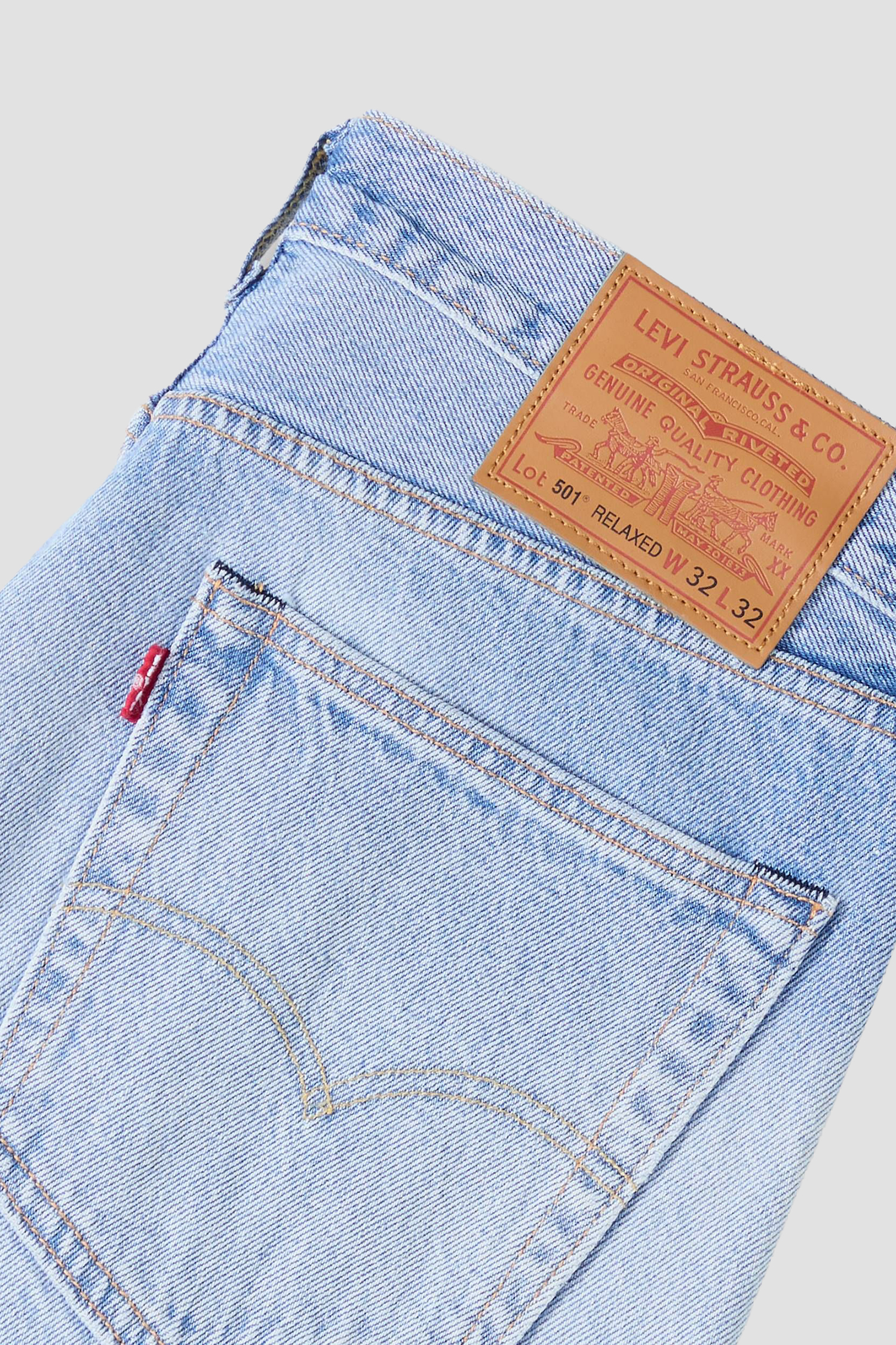 Мужские голубые джинсы 501® Relaxed Levi’s® 0057V;0003