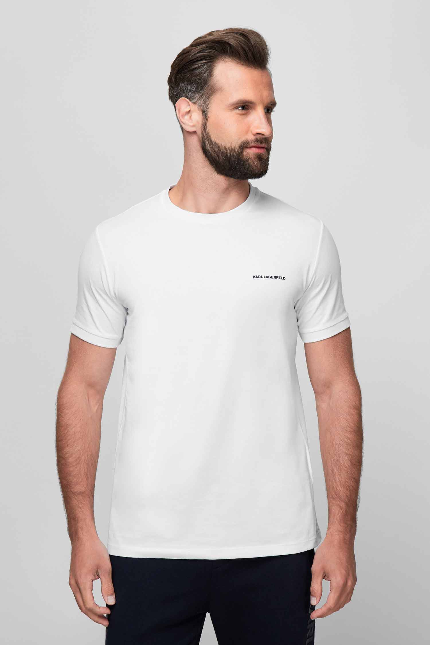 Мужская белая футболка Karl Lagerfeld 511221.755020;10