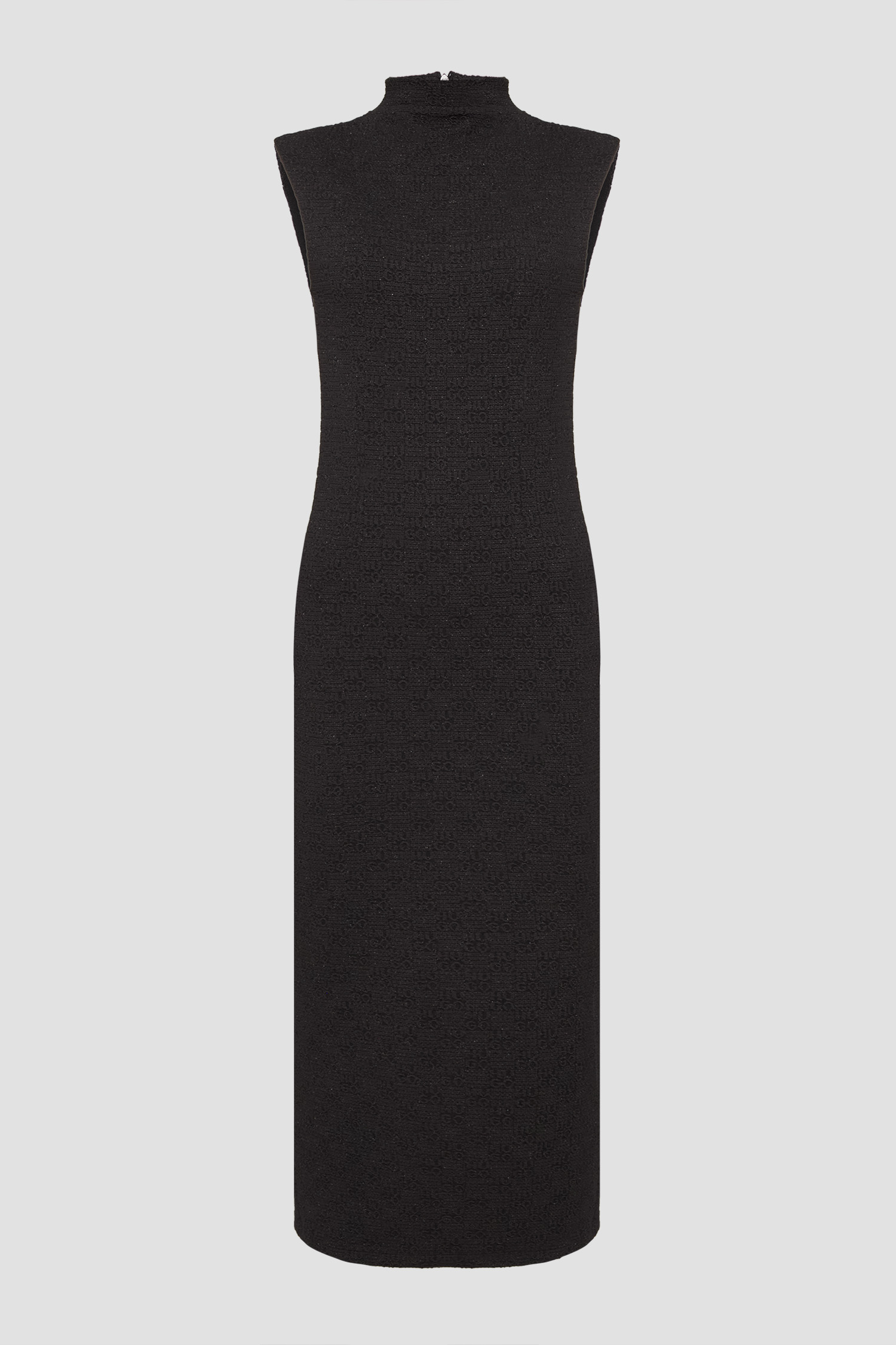 Женское черное платье с узором HUGO 50550118;001