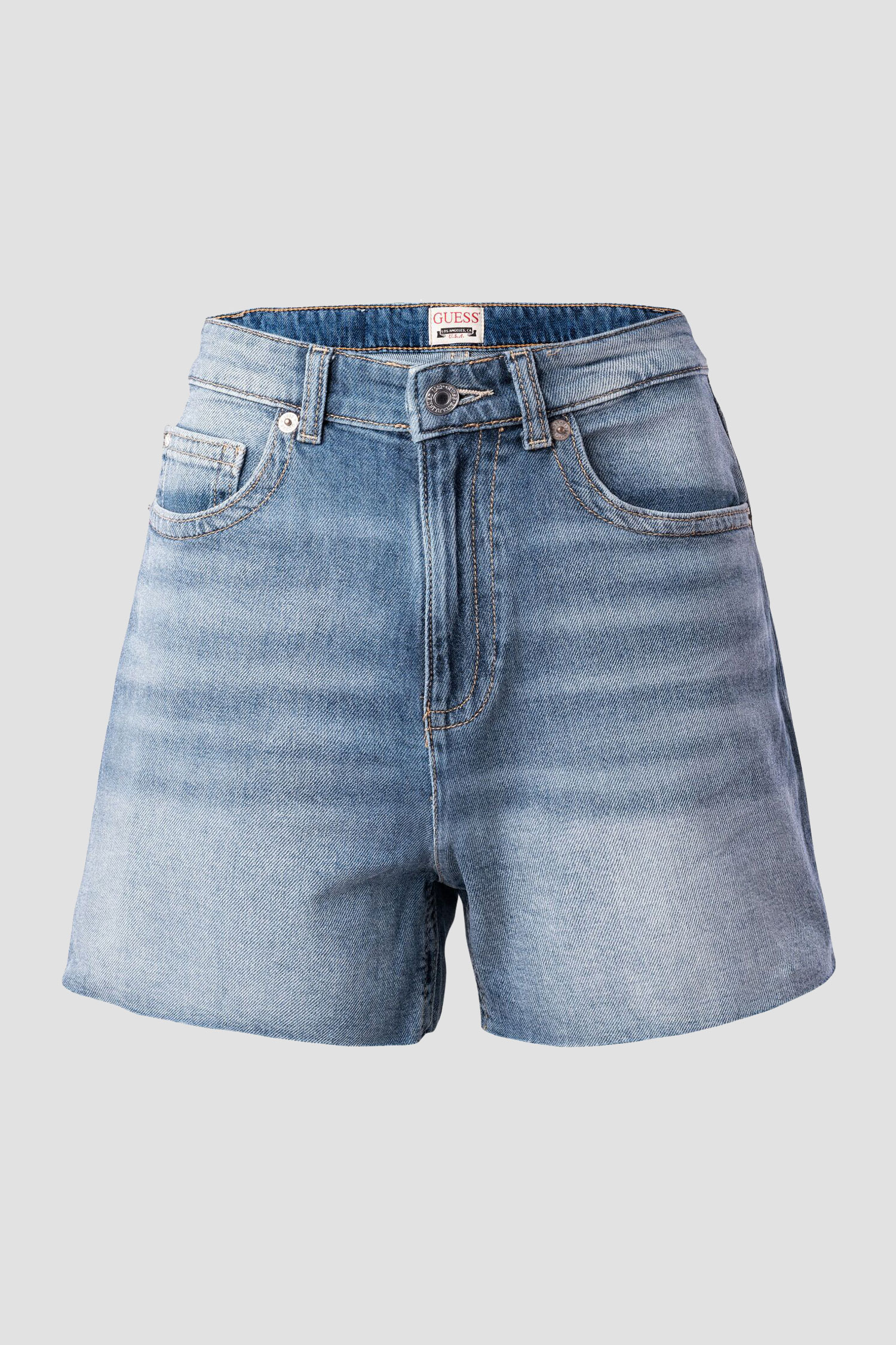 Женские голубые джинсовые шорты Guess W3GD50.D4MSF;PLAB