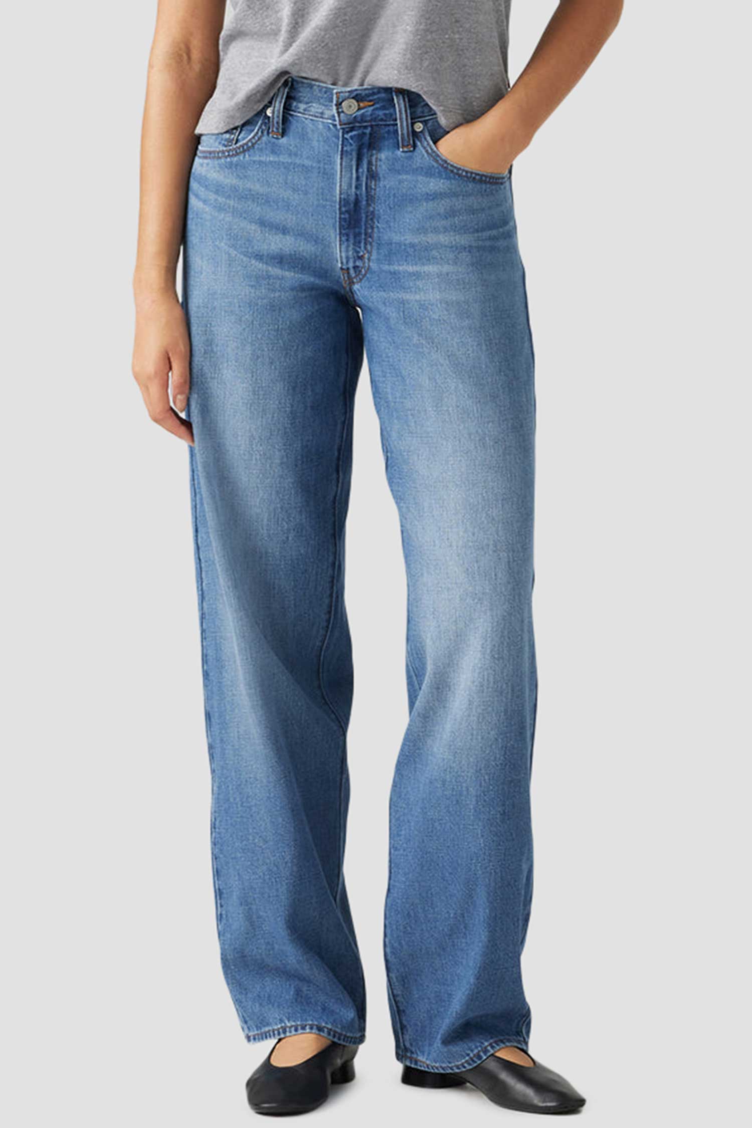 Женские синие джинсы Baggy Dad Levi’s® A3494;0057