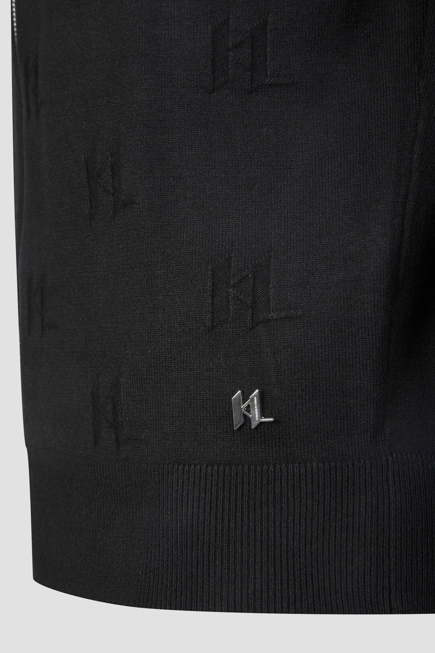 Мужской черный кардиган Karl Lagerfeld 563304.655016;990