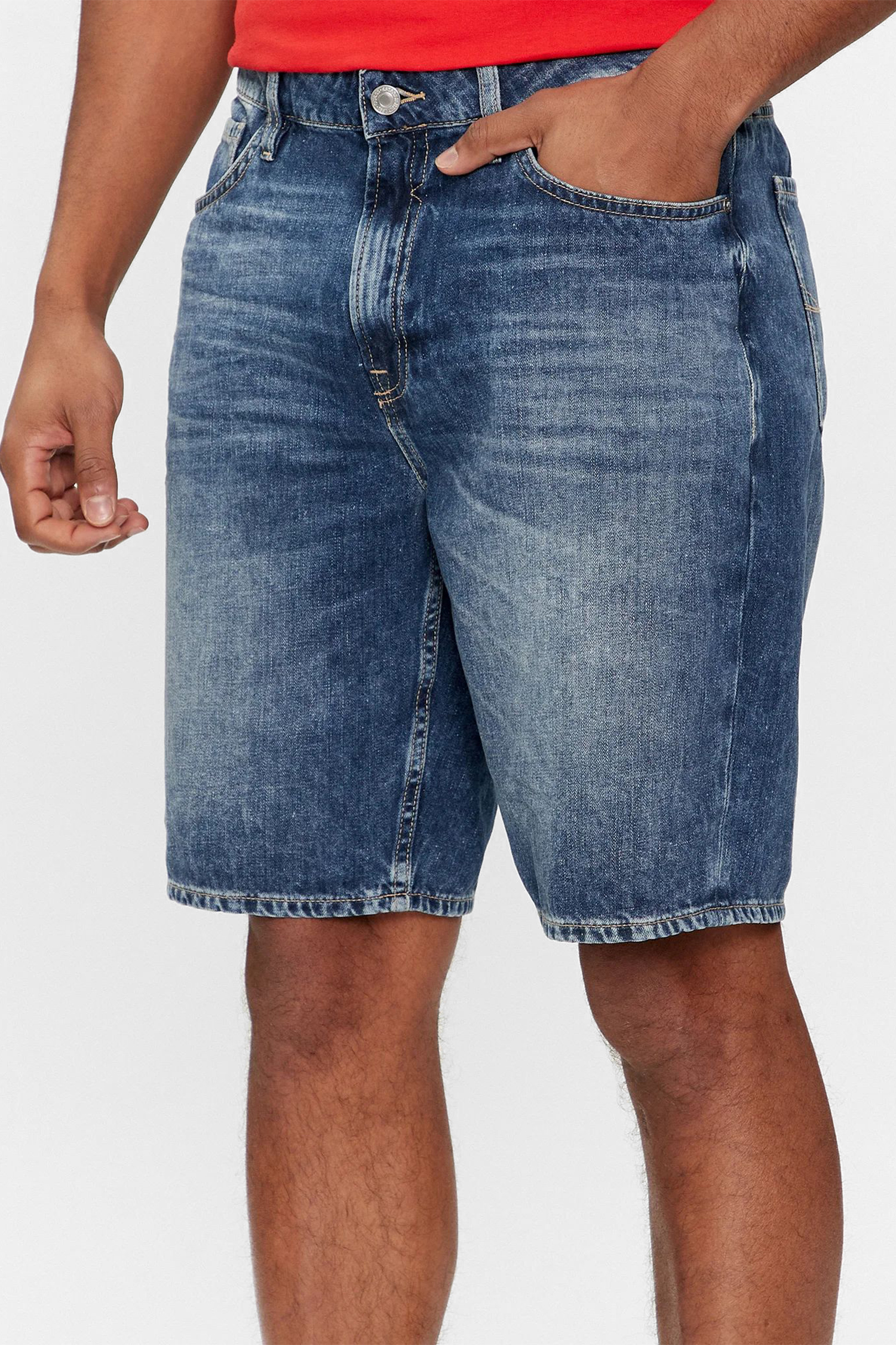 Чоловічі сині джинсові шорти Guess M4GD27.D5AY1;BR3Z