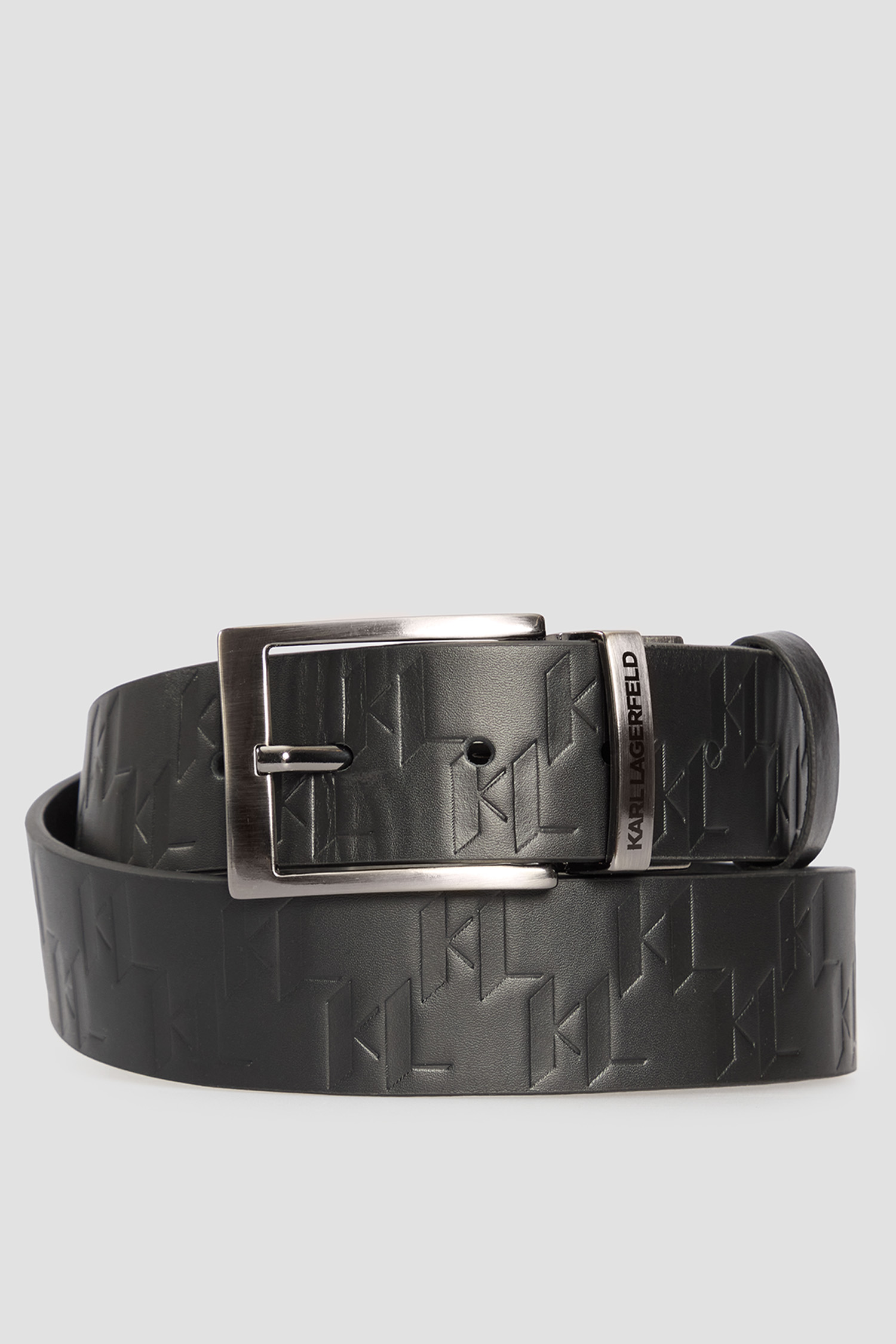 Чоловічий чорний шкіряний ремінь Karl Lagerfeld 553454.815302;990