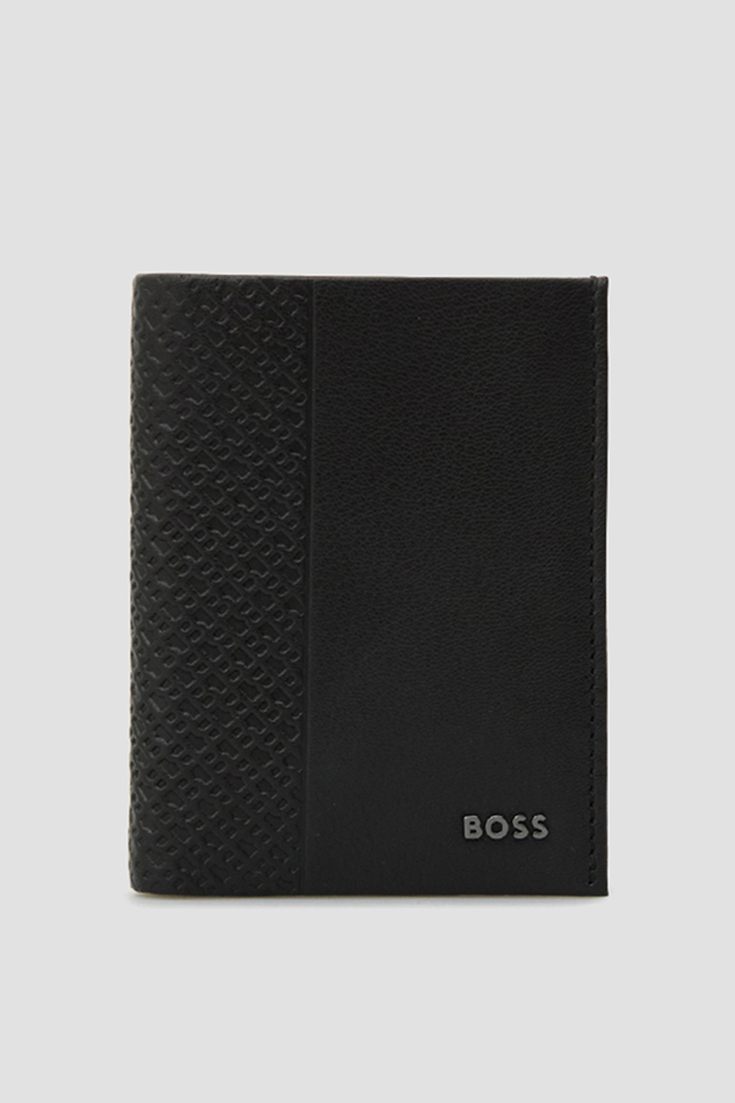 Мужской черный кожаный кошелек BOSS 50558601;001