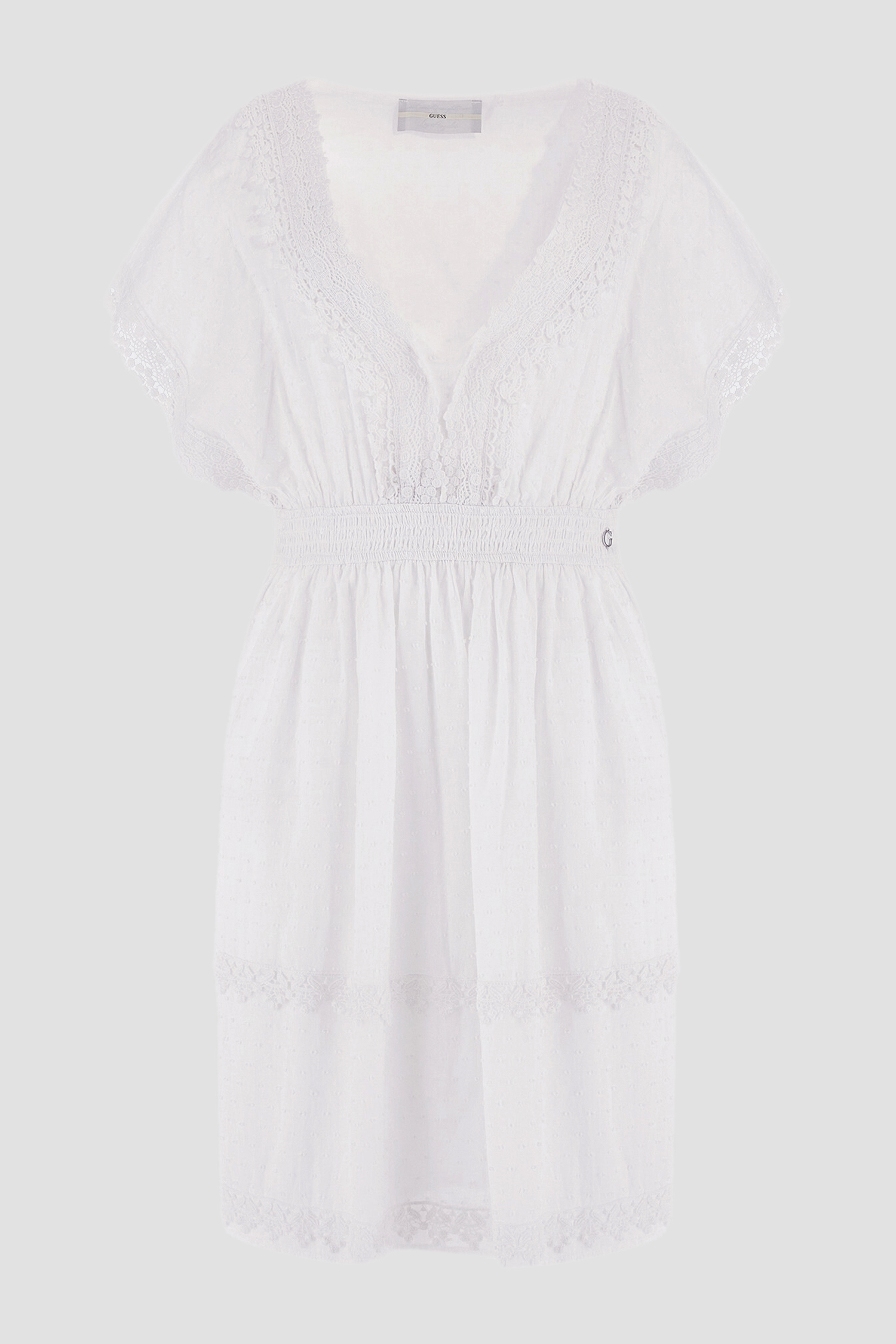 Жіноча біла сукня Guess W3GK47.WFDN0;G011