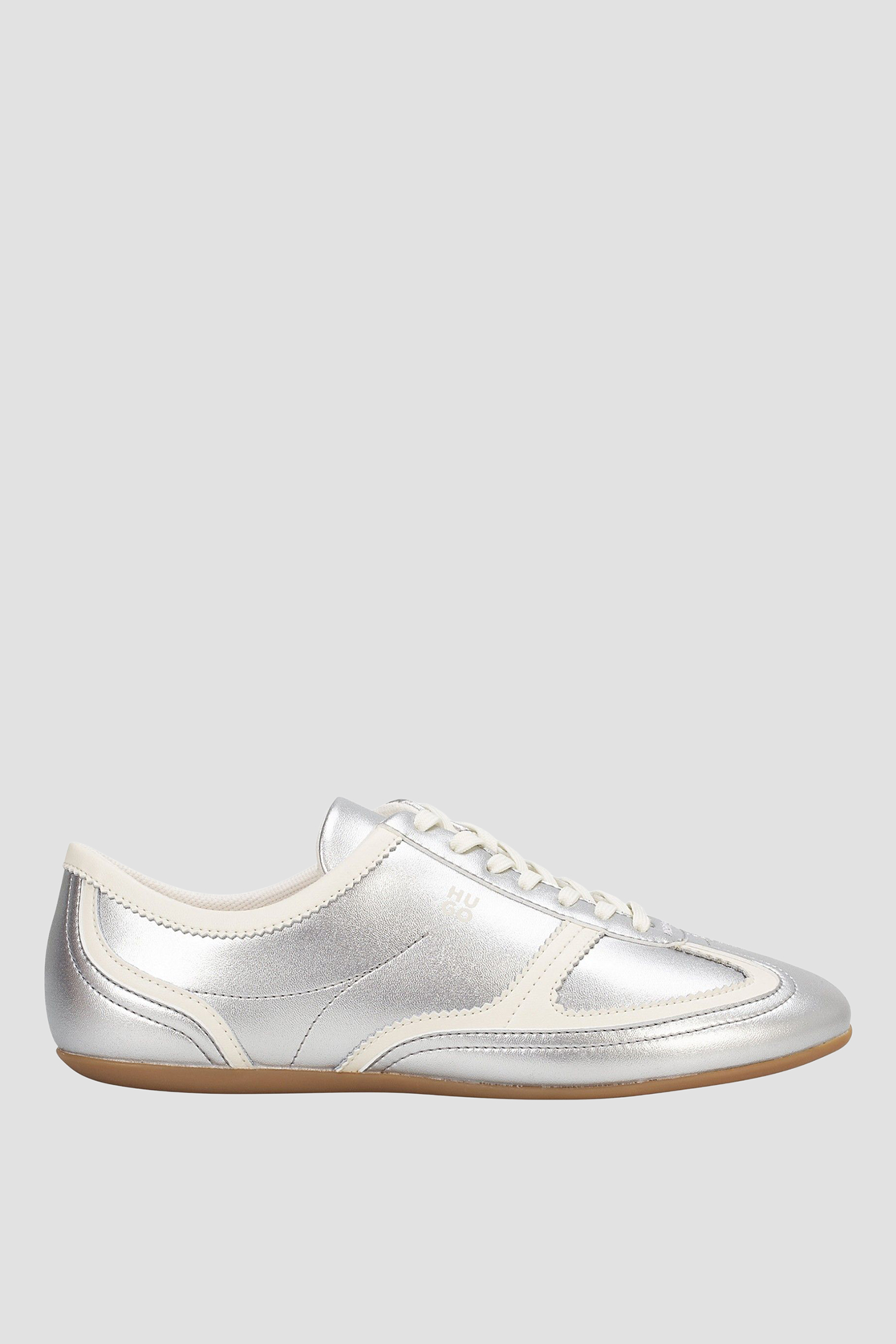 Женские серебристые кроссовки HUGO 50557874;040