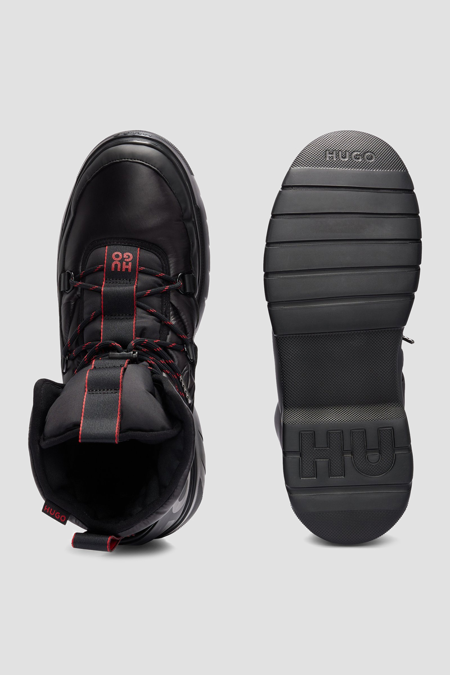 Мужские черные ботинки HUGO 50503938;001
