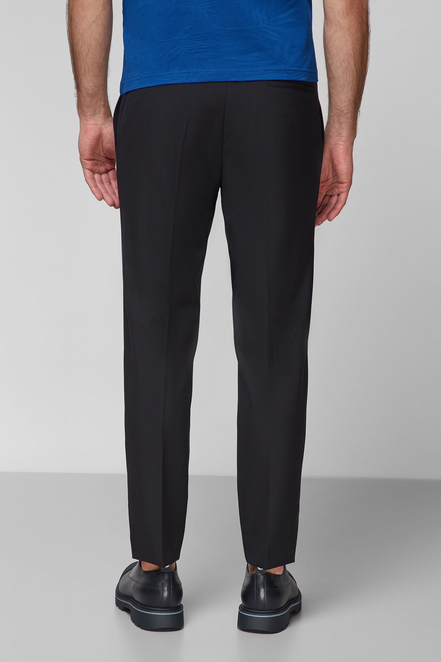 Мужские черные шерстяные брюки Karl Lagerfeld 511083.255043;990