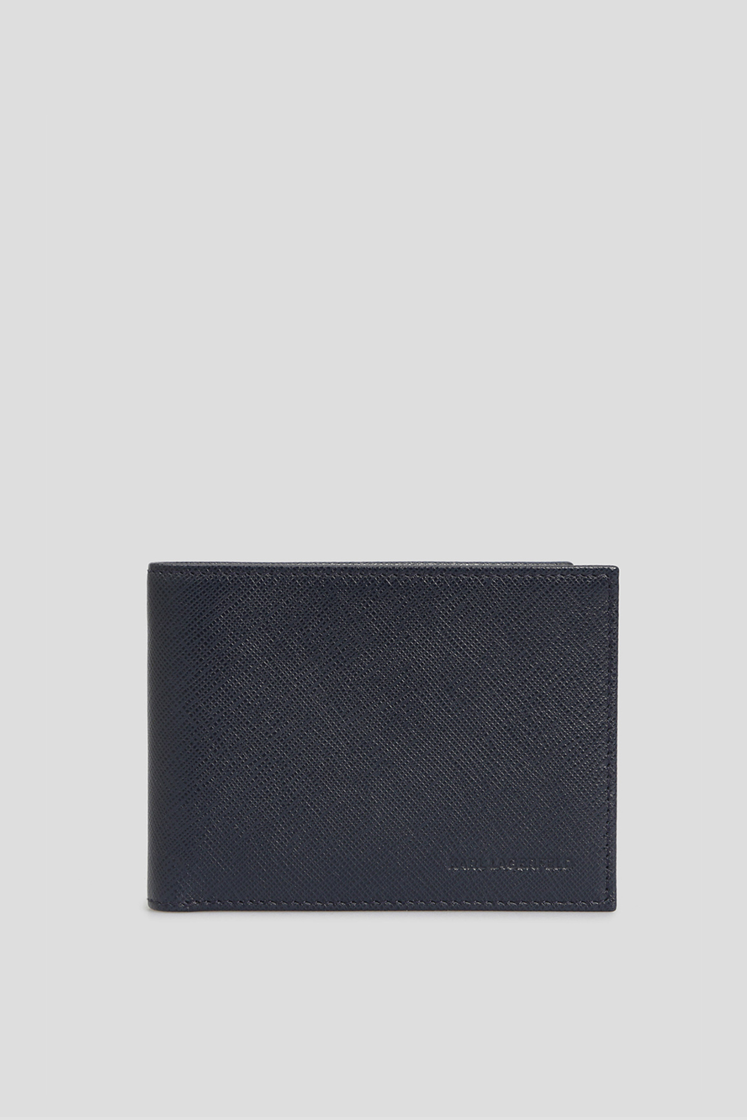 Чоловічий синій шкіряний гаманець Karl Lagerfeld 501461.815417;690