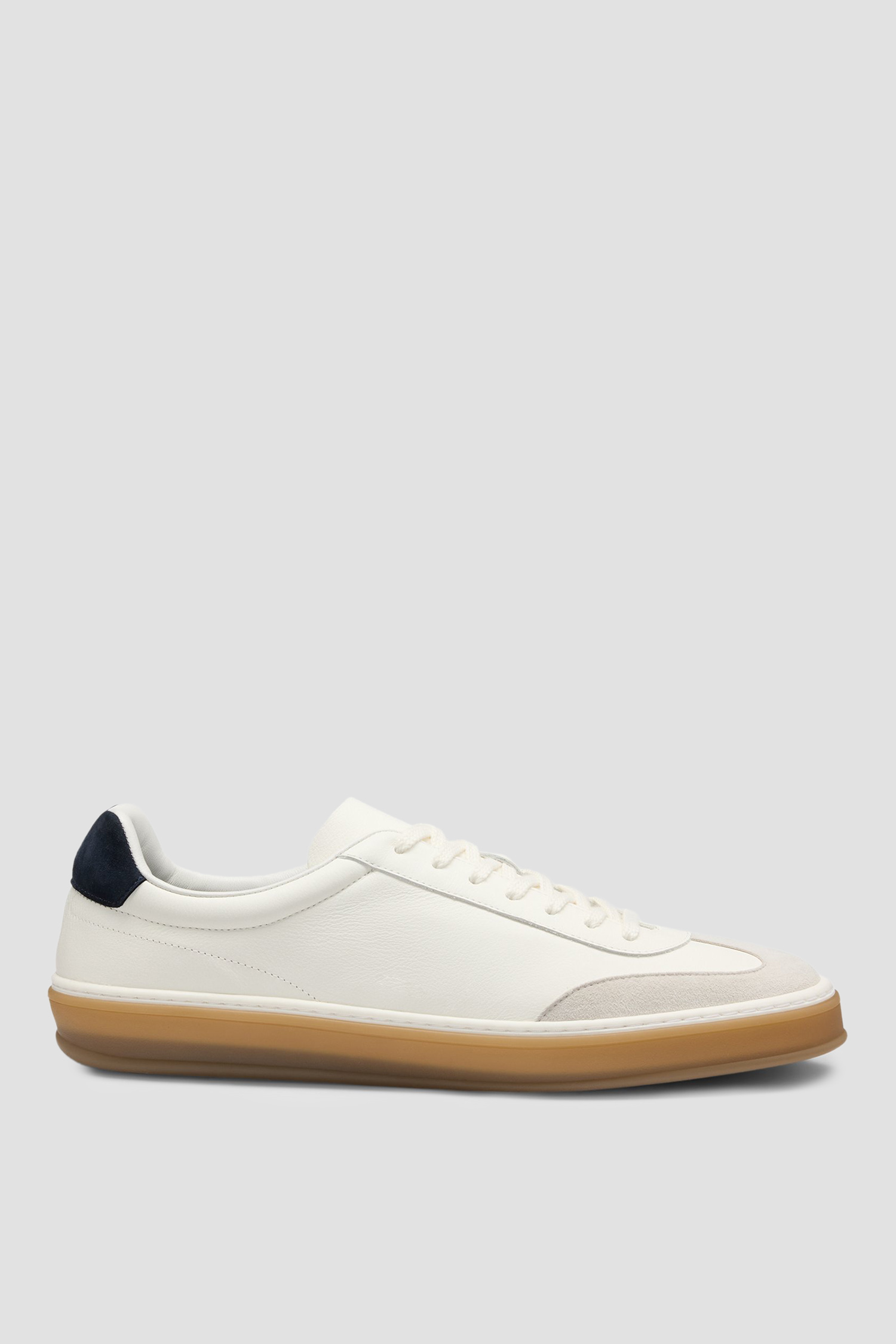 Чоловічі білі шкіряні снікерси BECKHAM x BOSS BOSS 50549408;120