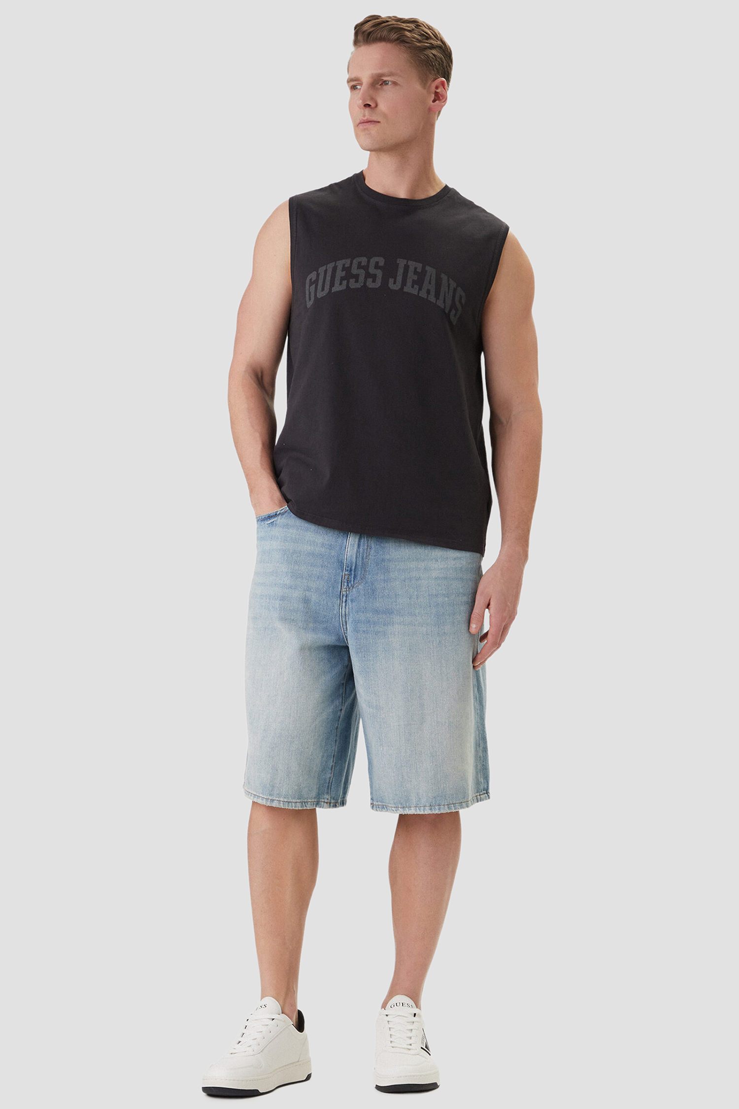 Мужская черная майка Guess Jeans M6GPB2.K8FQ4;JTMU