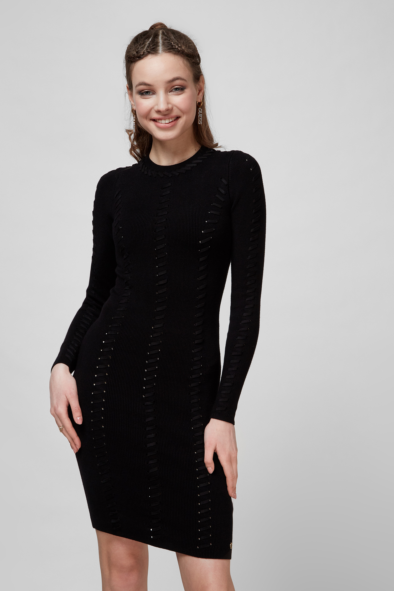 Черное платье для девушек Guess W1RK02.Z17X4;JBLK
